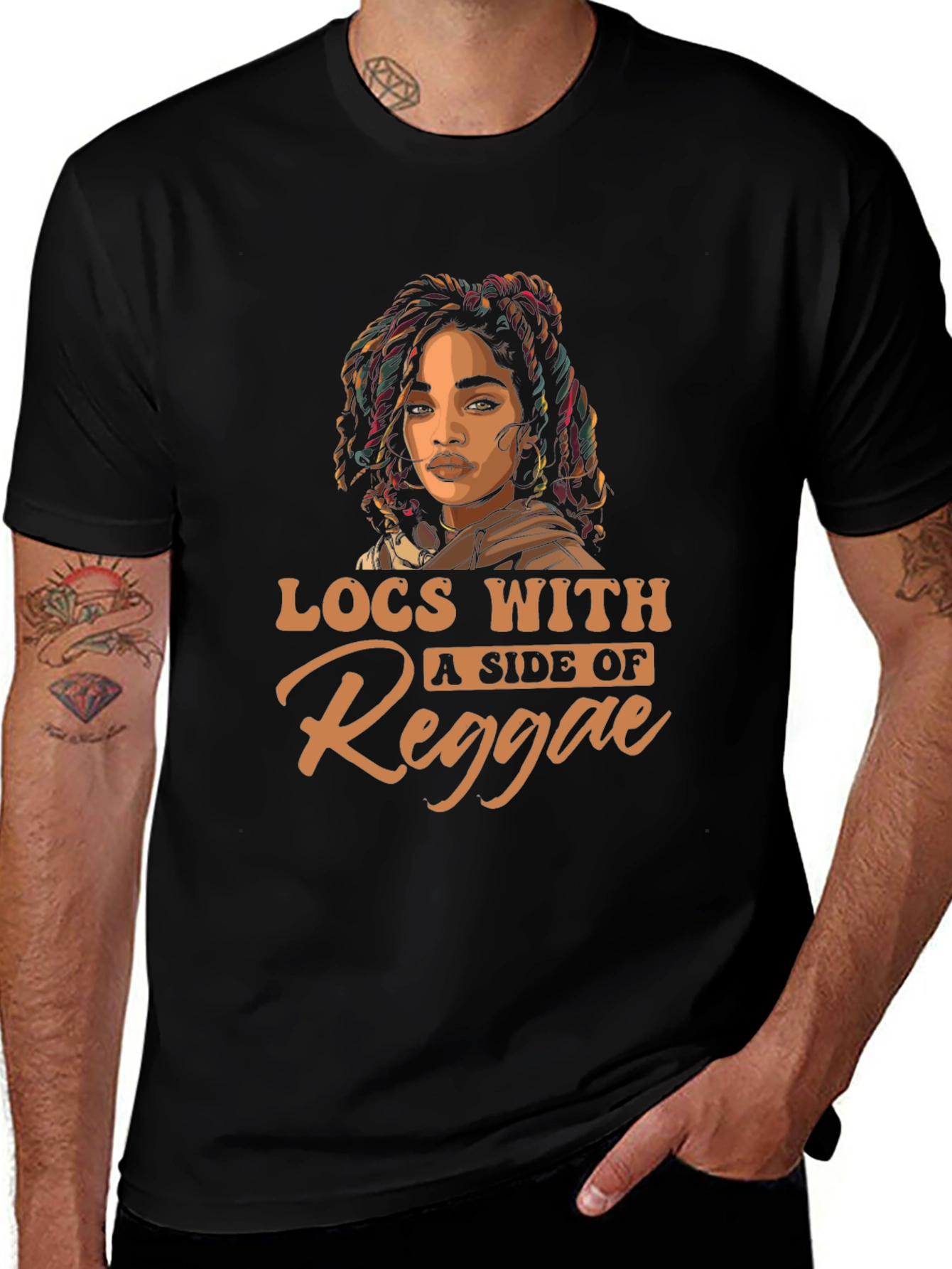 Locs with a Side of Reggae T-Shirt