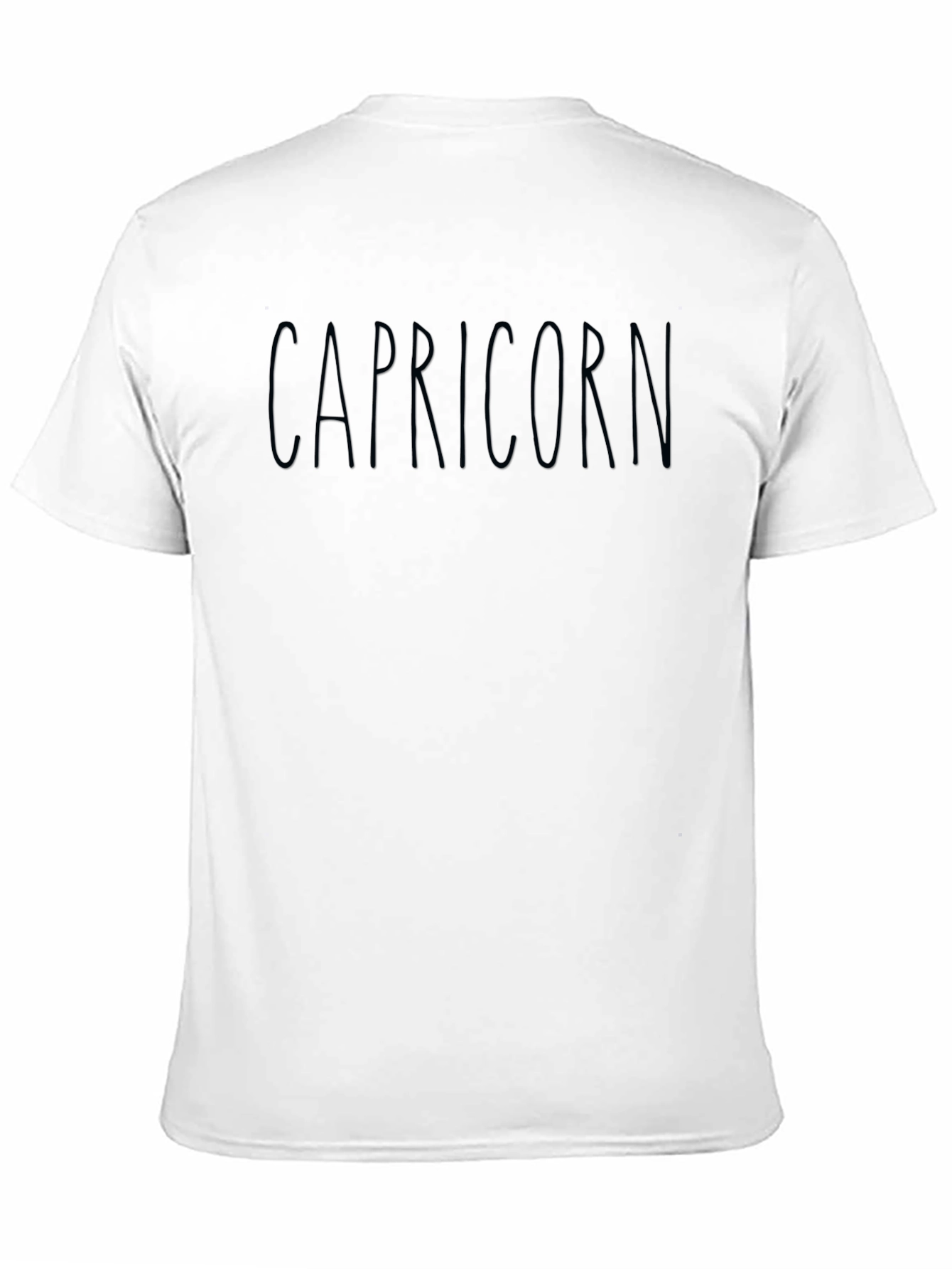 Capricorn Zodiac Sign Black Graphic T-Shirt