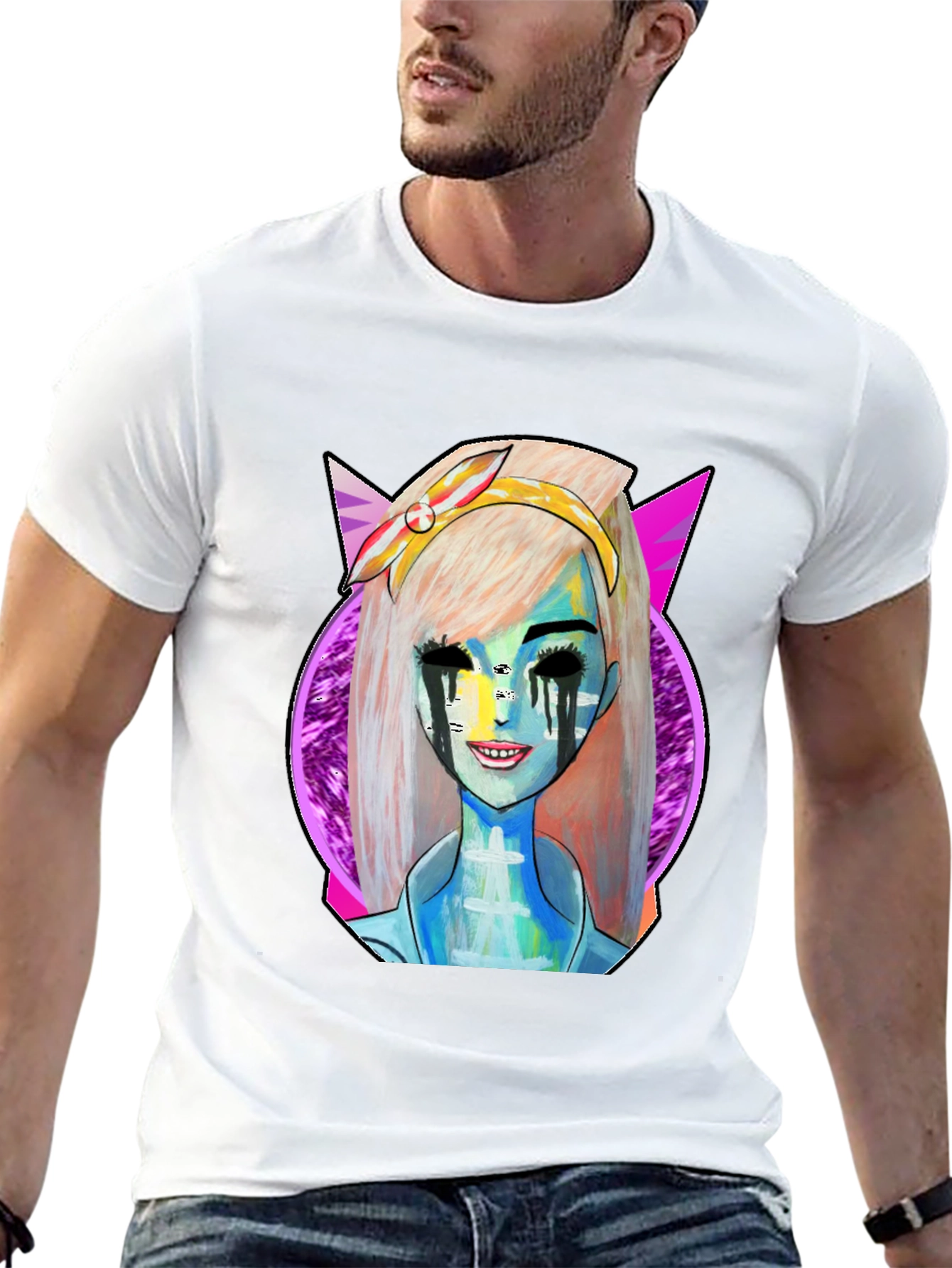 Pop Art Graphic T-Shirt - Unique Character Design