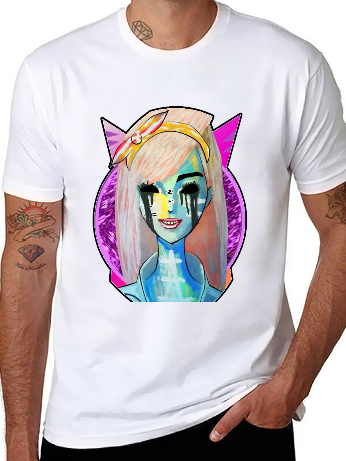 Pop Art Graphic T-Shirt - Unique Character Design