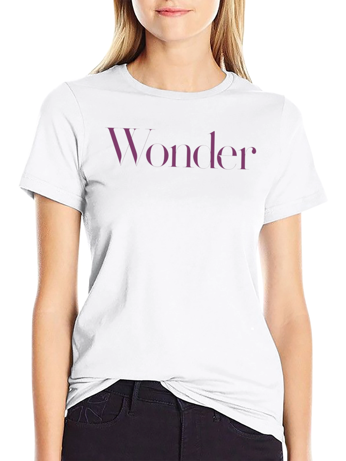 Wonder Graphic Tee - Stylish Short Sleeve Crewneck