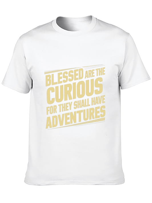 Curious Adventures Black Graphic Tee