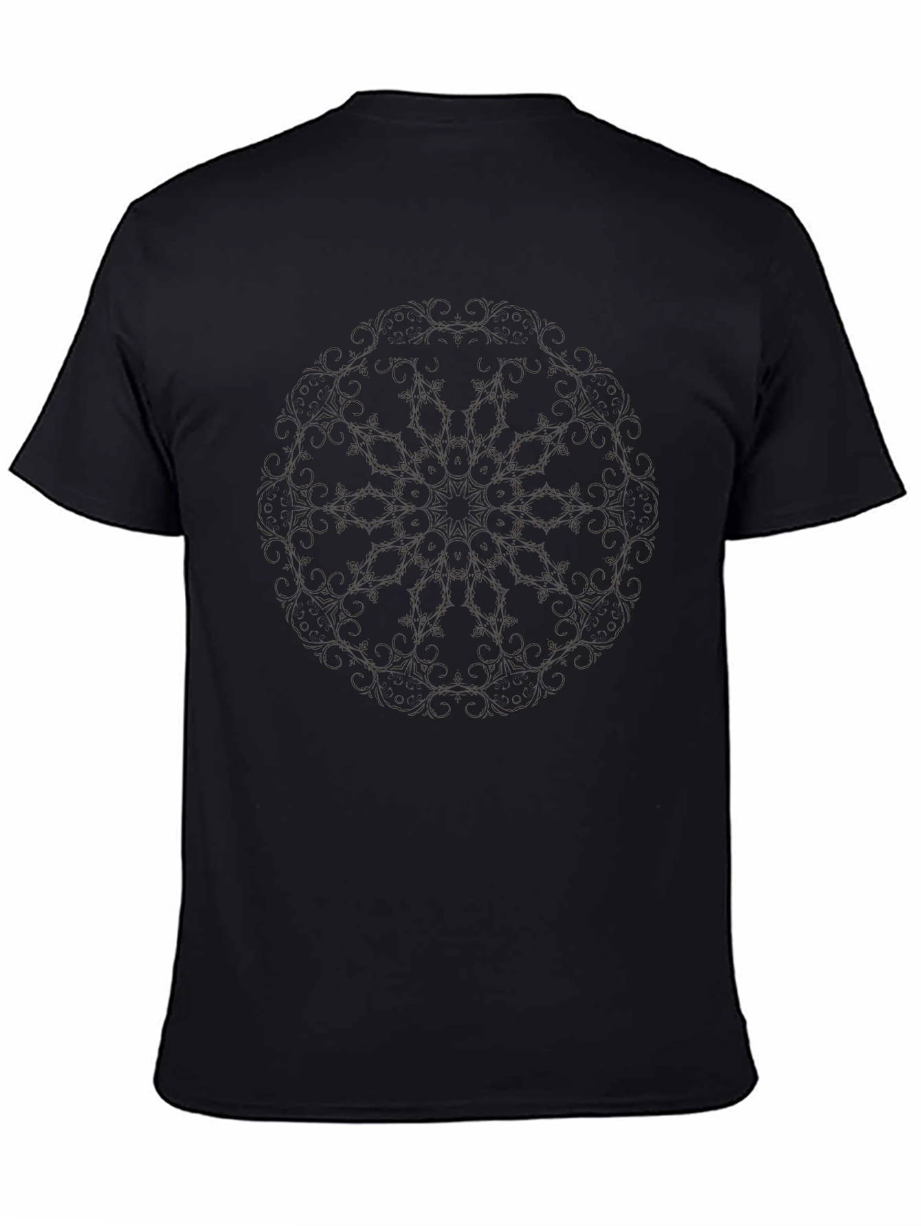 Mens Black Crew Neck Short Sleeve T-Shirt