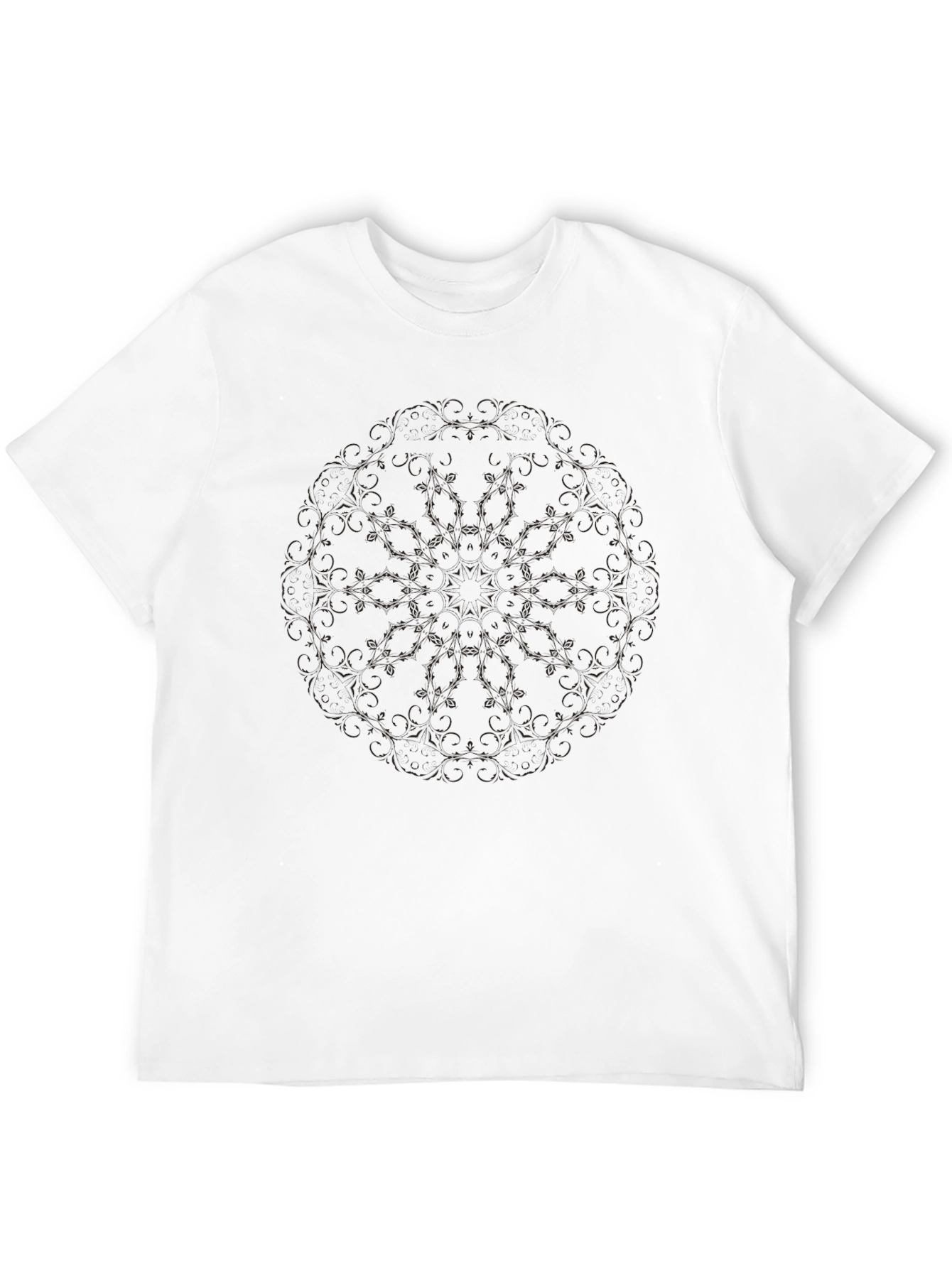 Mens Black Crew Neck Short Sleeve T-Shirt
