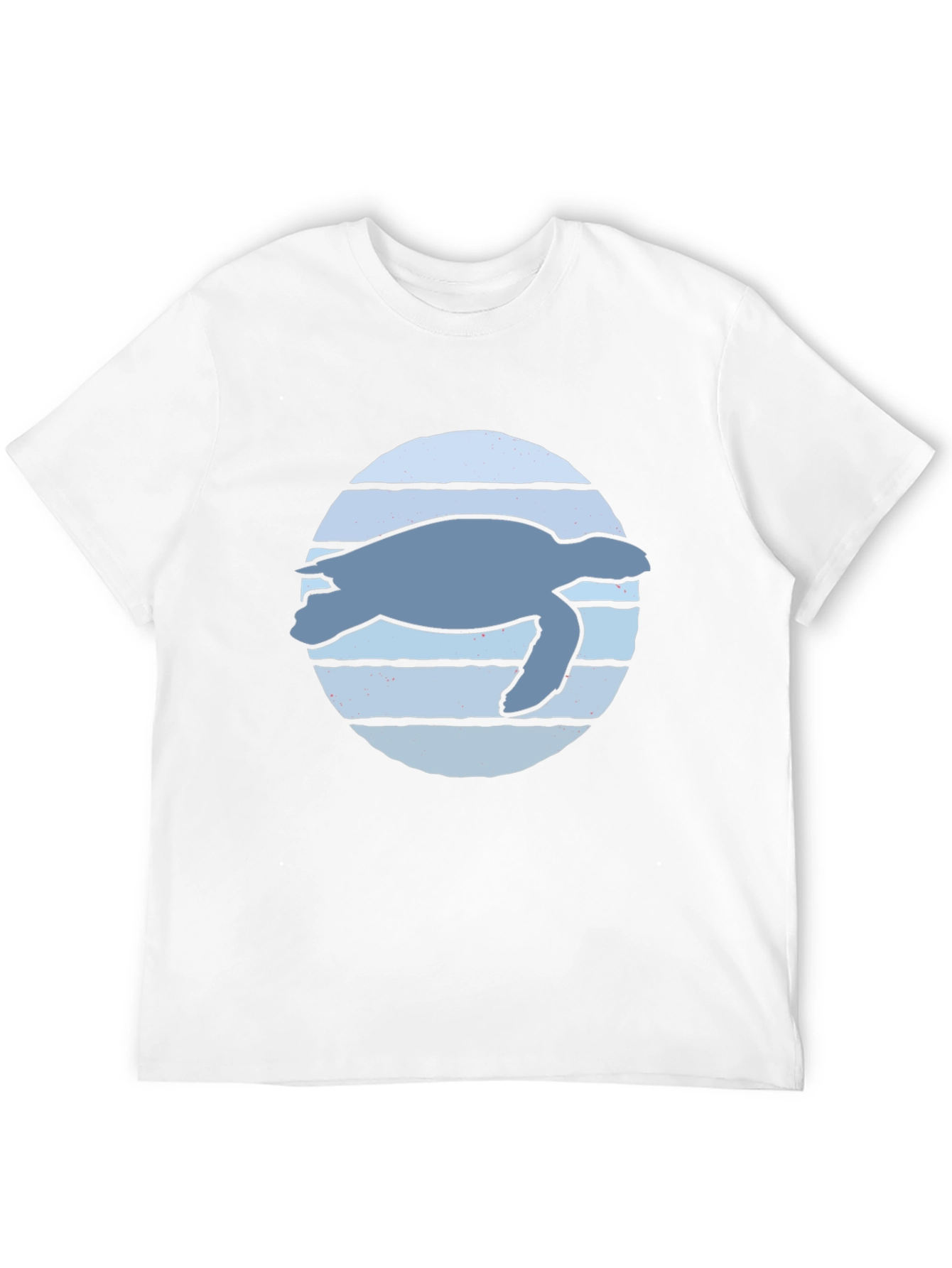 Sea Turtle Graphic Tee - Black Cotton Blend Shirt