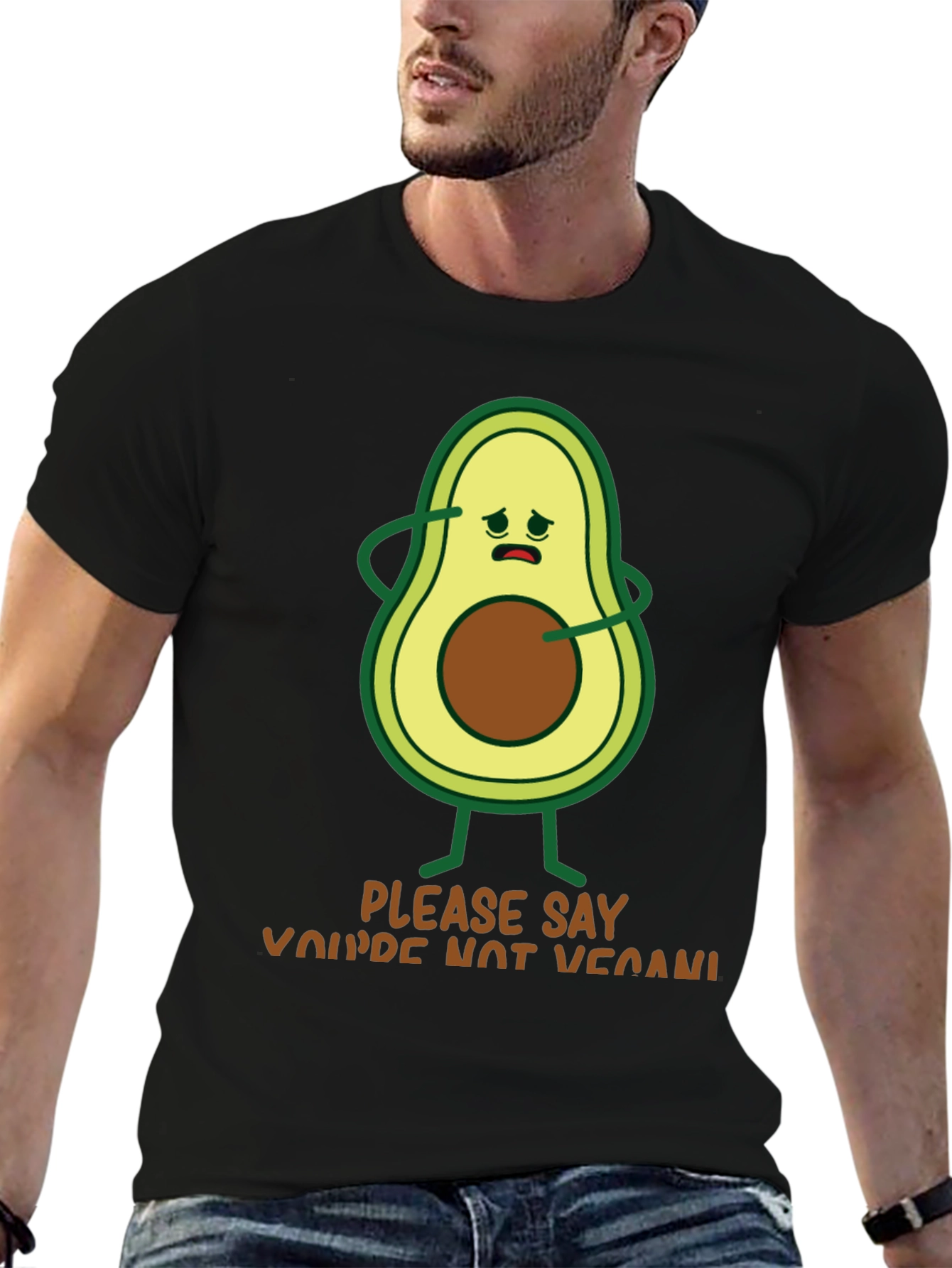 Avocado Please Say Youre Not Vegan! Graphic Tee