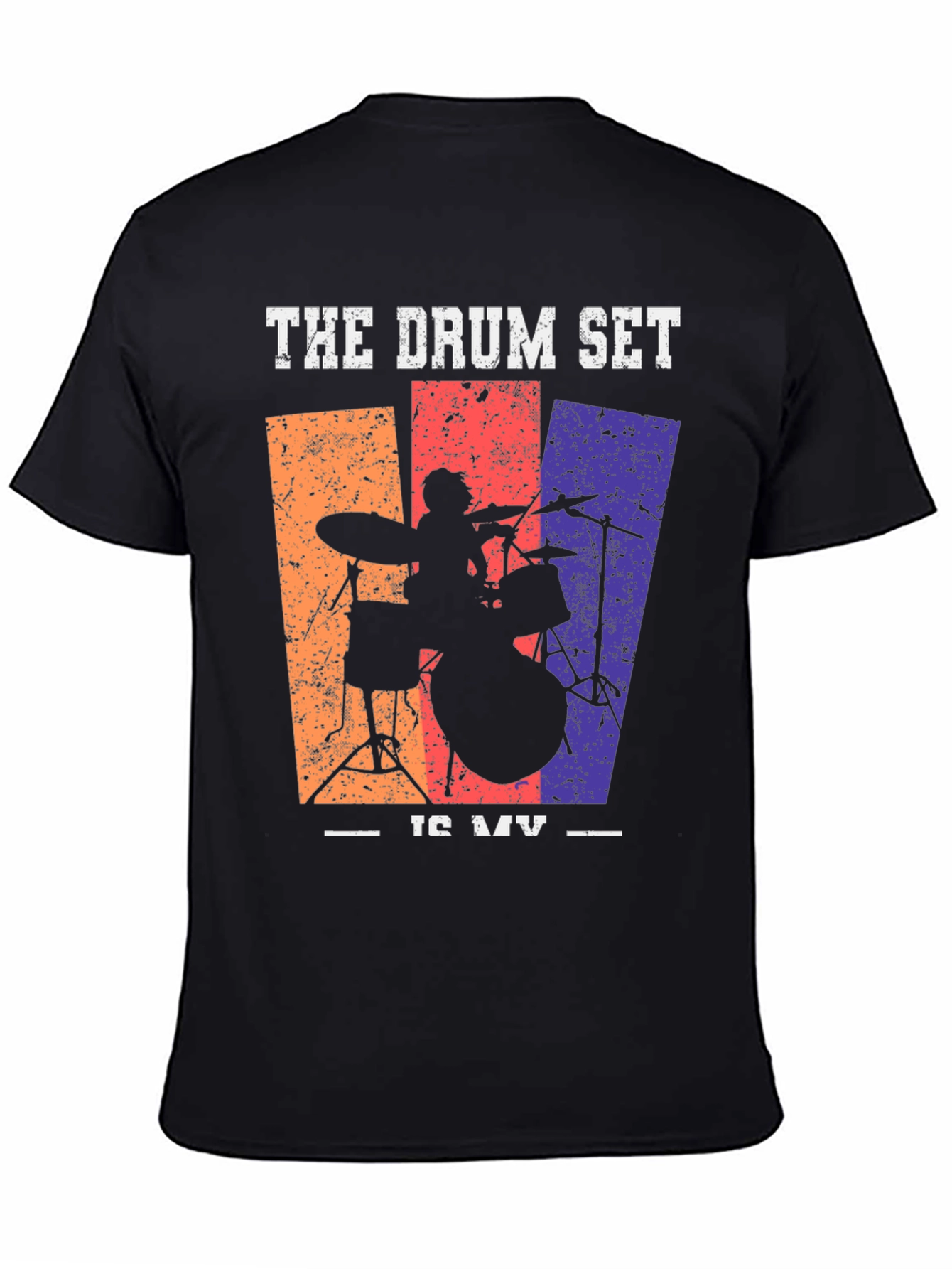 The Drum Set is My Music Graphic Tee