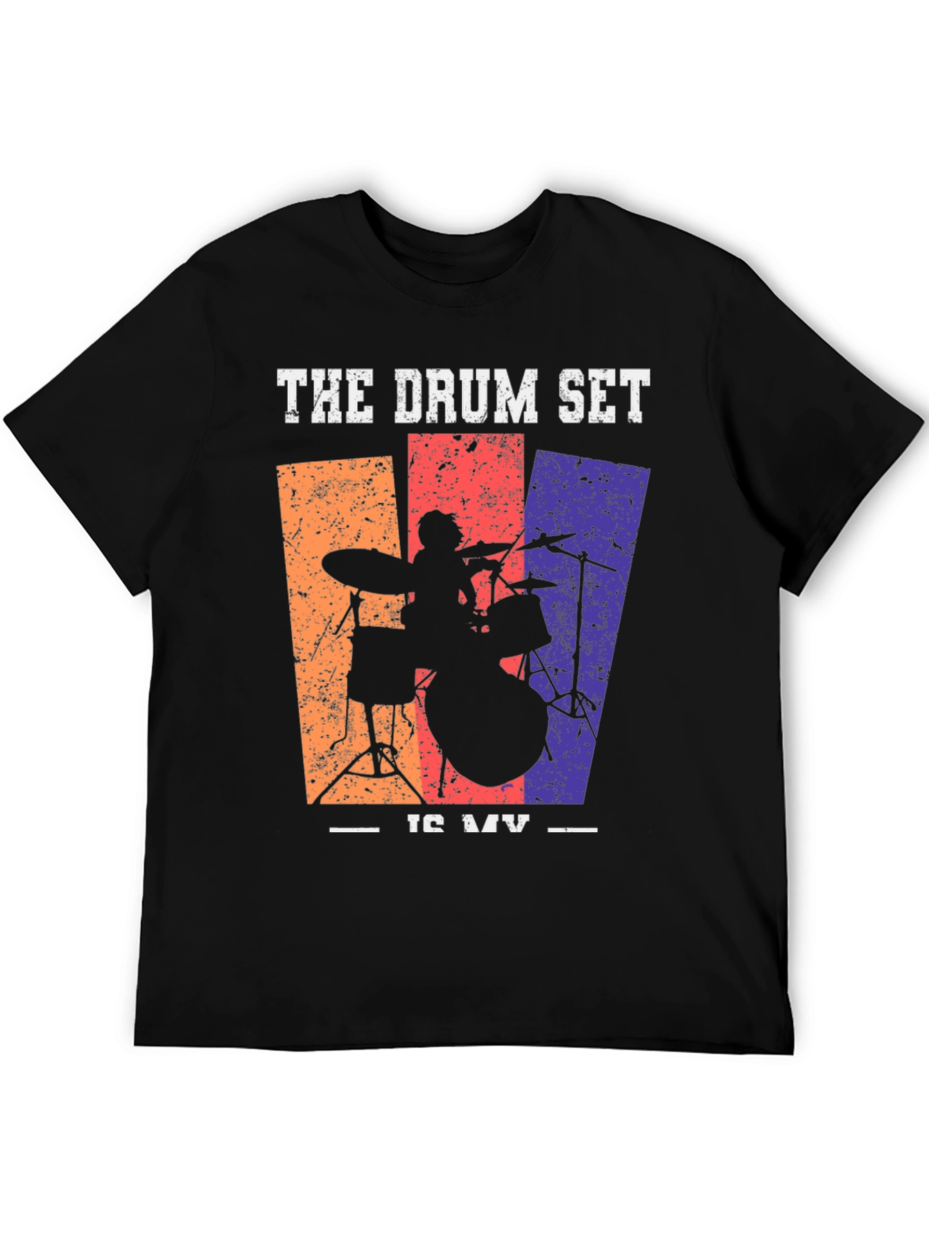 The Drum Set is My Music Graphic Tee