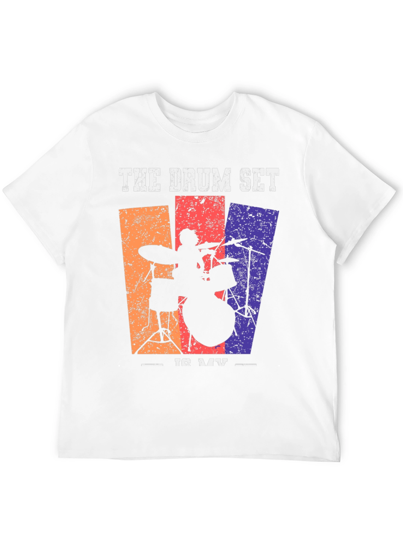 The Drum Set is My Music Graphic Tee