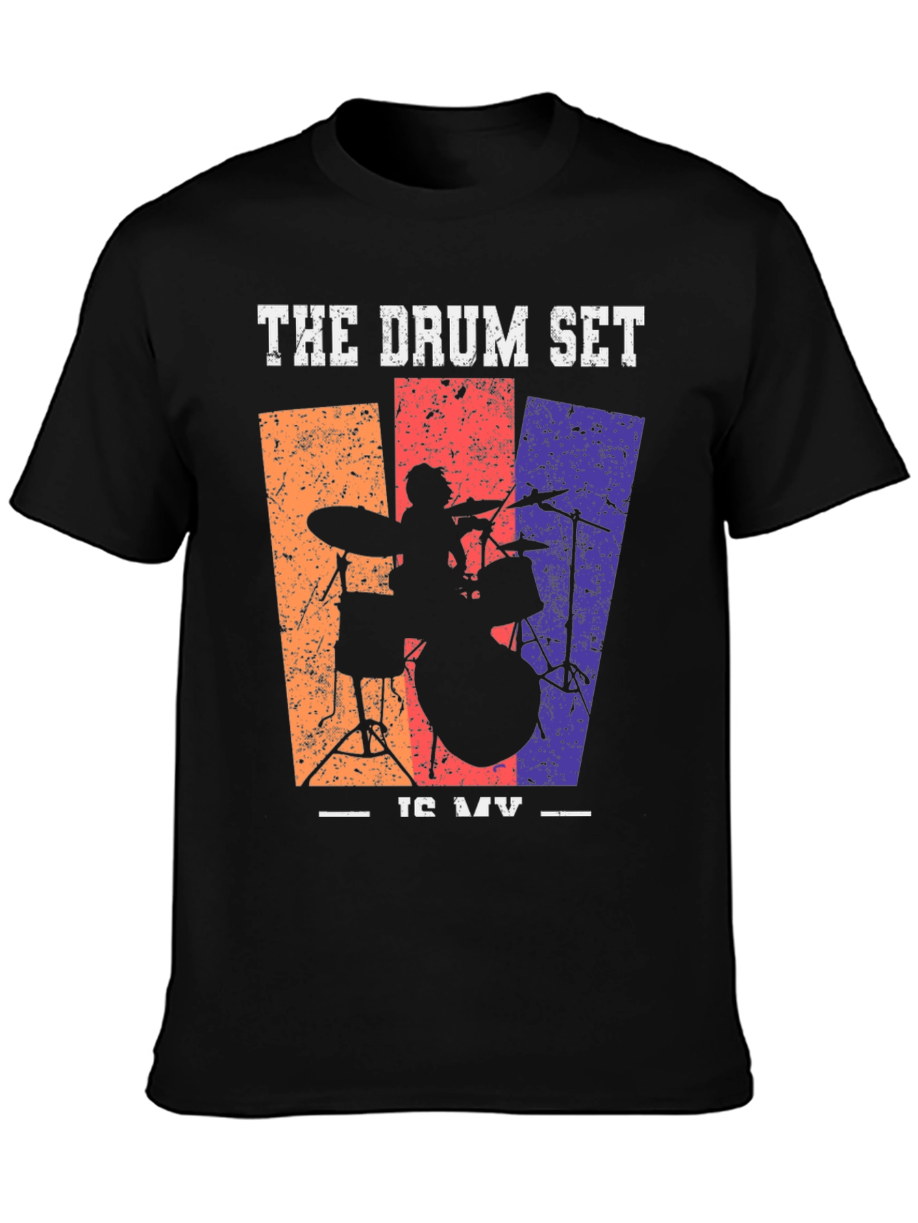 The Drum Set is My Music Graphic Tee