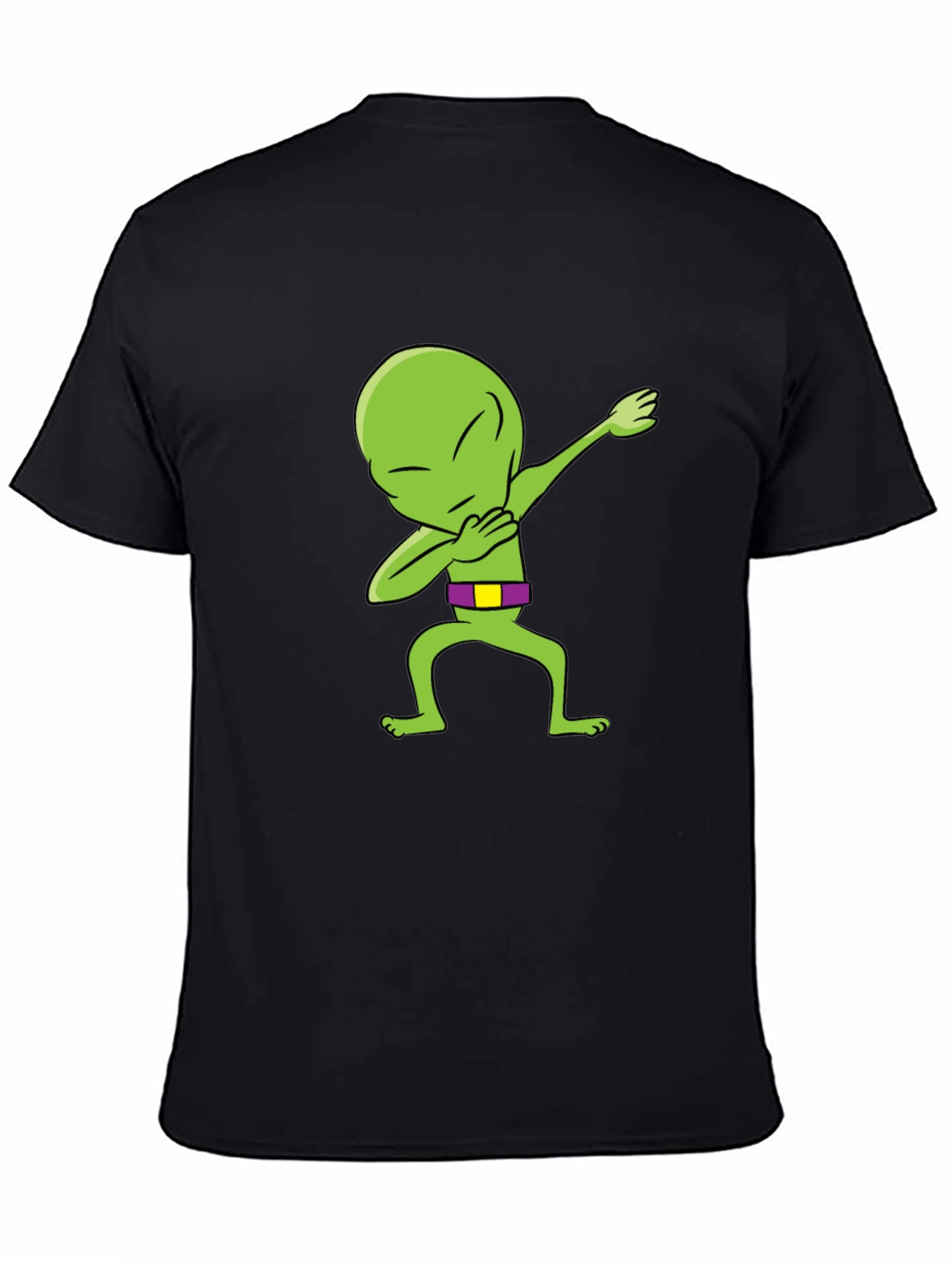 Dabbing Alien Graphic Tee - Mens Black T-Shirt