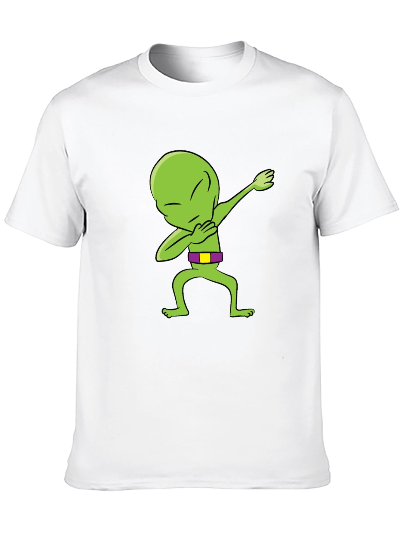 Dabbing Alien Graphic Tee - Mens Black T-Shirt