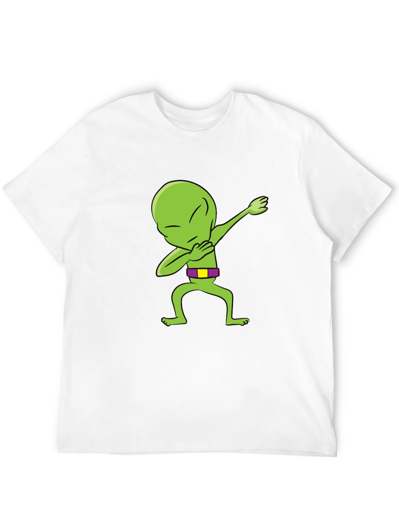 Dabbing Alien Graphic Tee - Mens Black T-Shirt