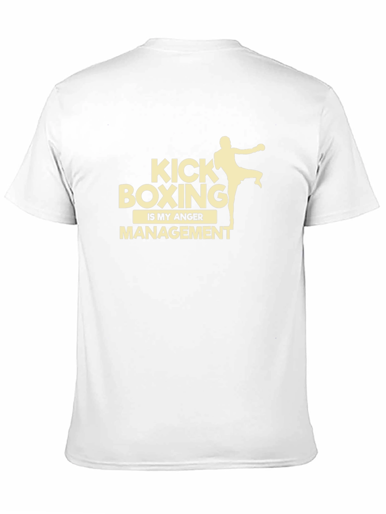 Kickboxing Anger Management Black Graphic T-Shirt