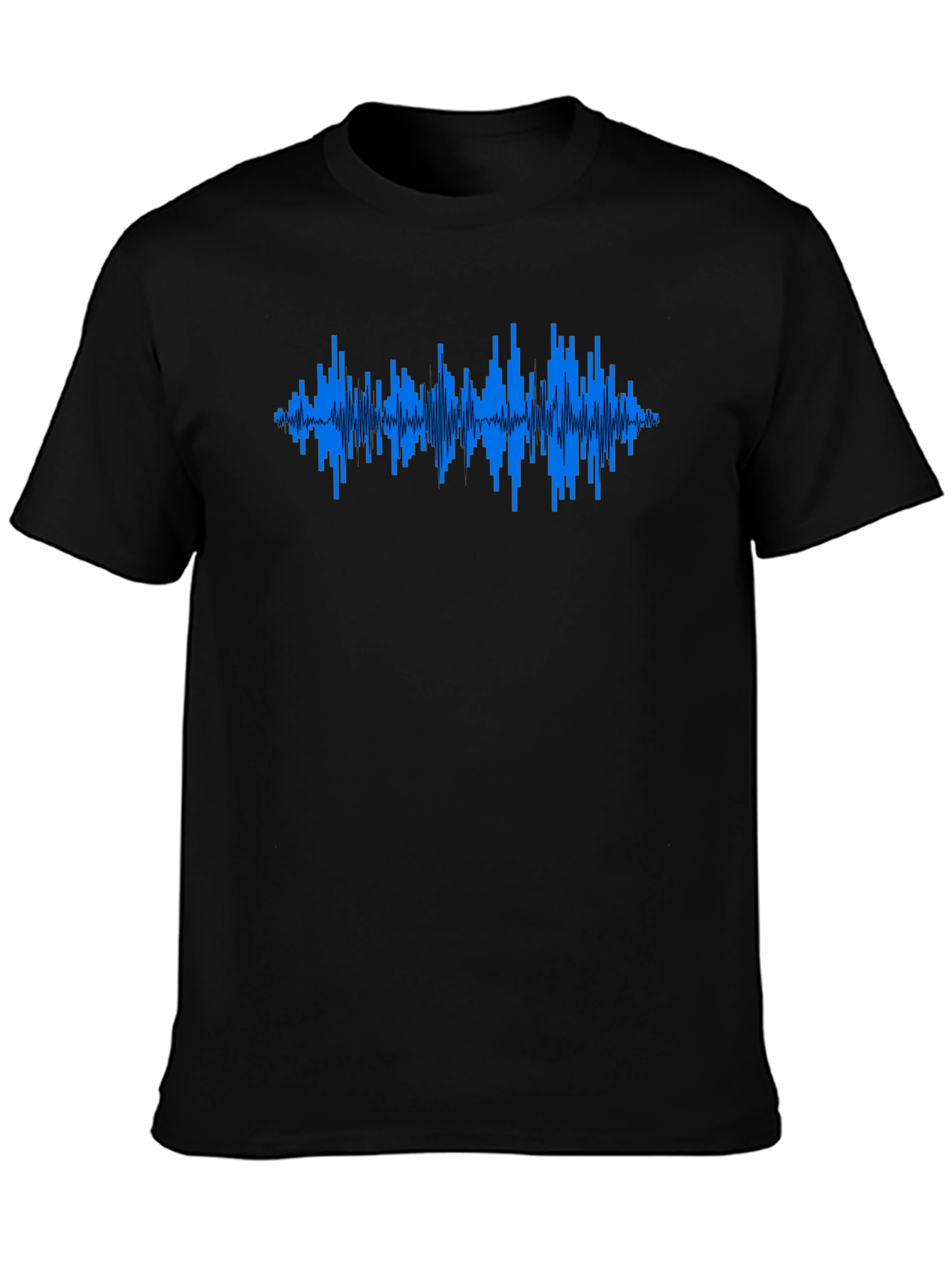 Soundwave Graphic T-Shirt - Black Crew Neck Tee
