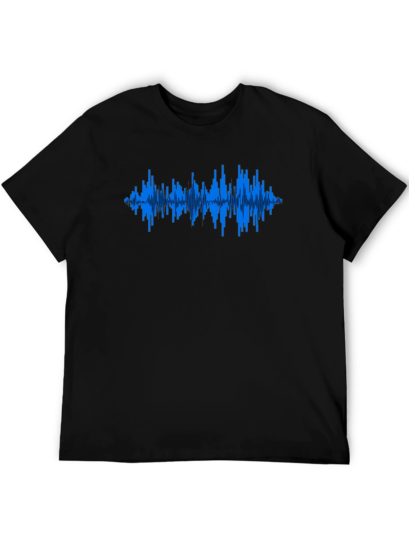 Soundwave Graphic T-Shirt - Black Crew Neck Tee