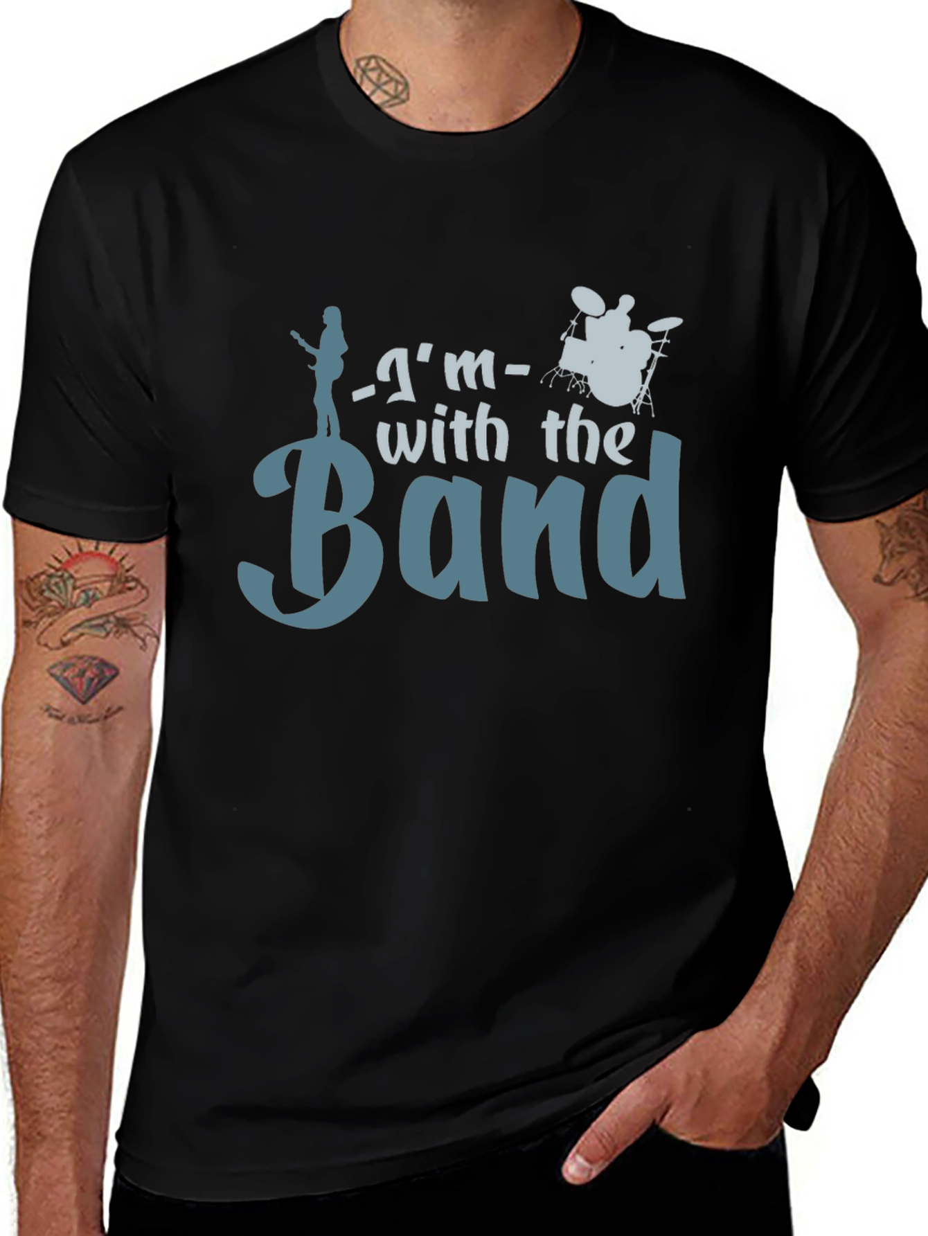 Im With The Band Graphic Tee - Black