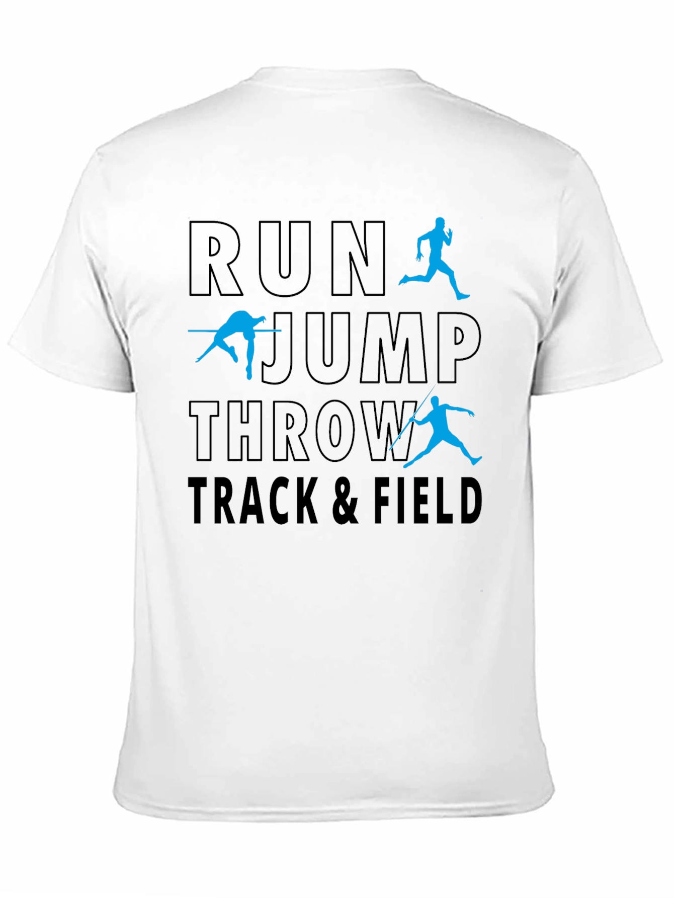 Track & Field Run Jump Throw Graphic Tee