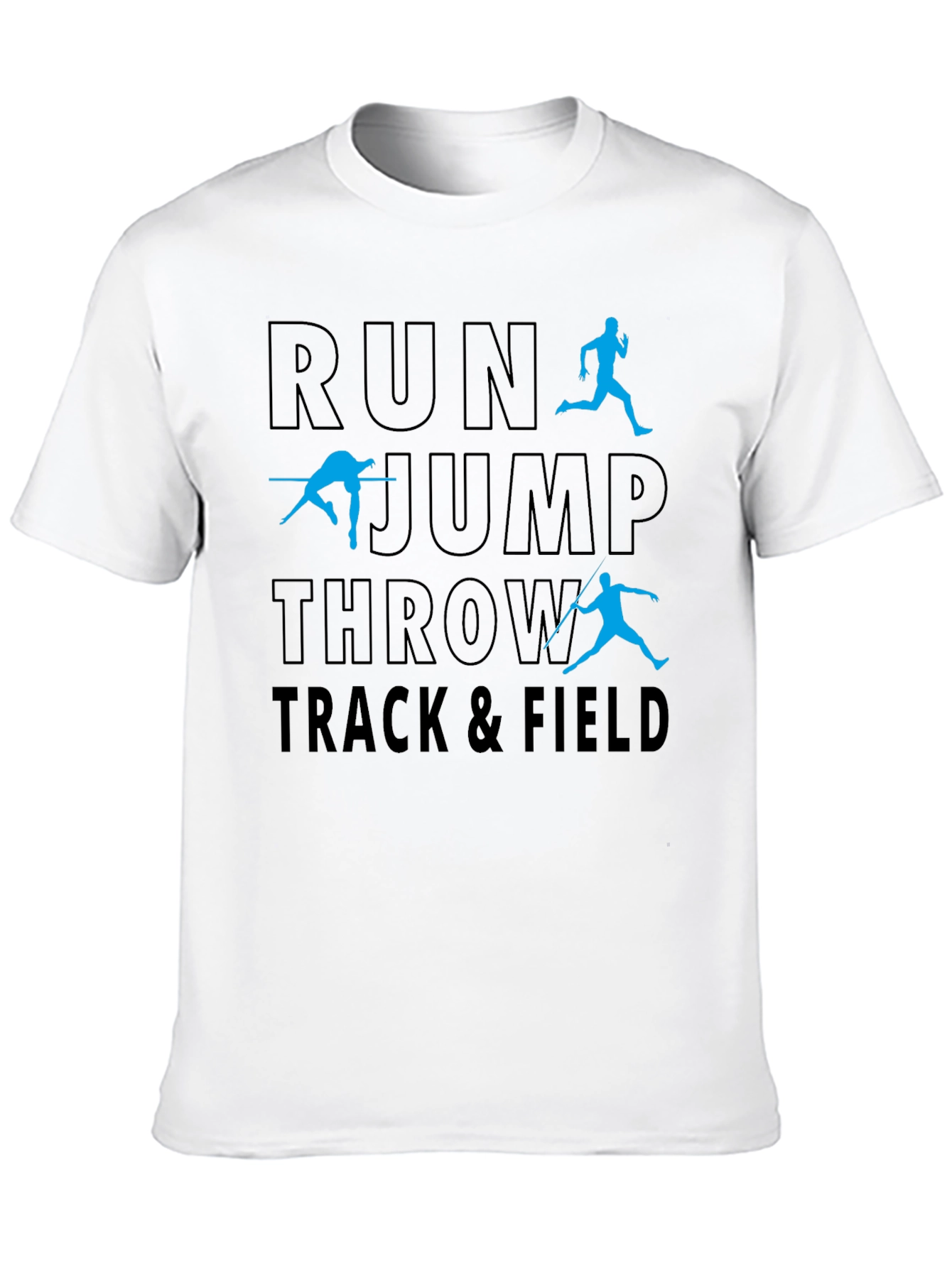 Track & Field Run Jump Throw Graphic Tee