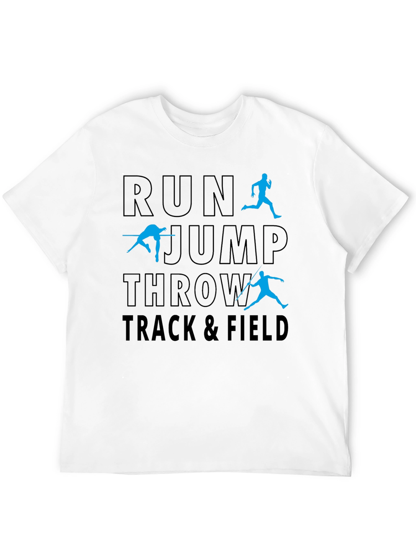 Track & Field Run Jump Throw Graphic Tee