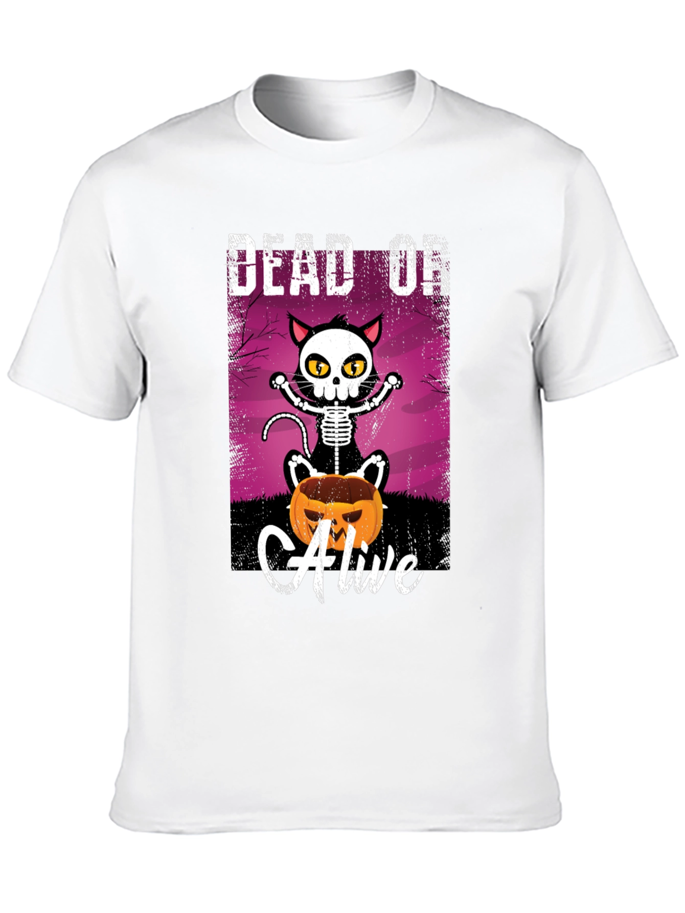Dead or Alive Cat Halloween T-Shirt