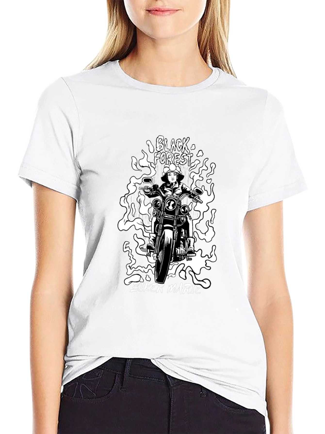 Black Biker Marie T-Shirt