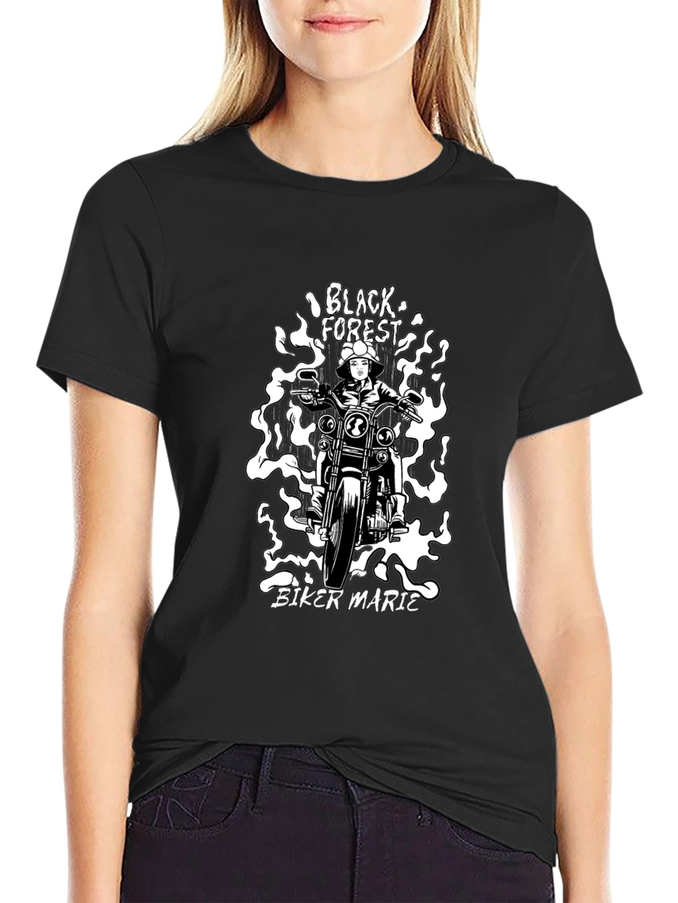 Black Biker Marie T-Shirt