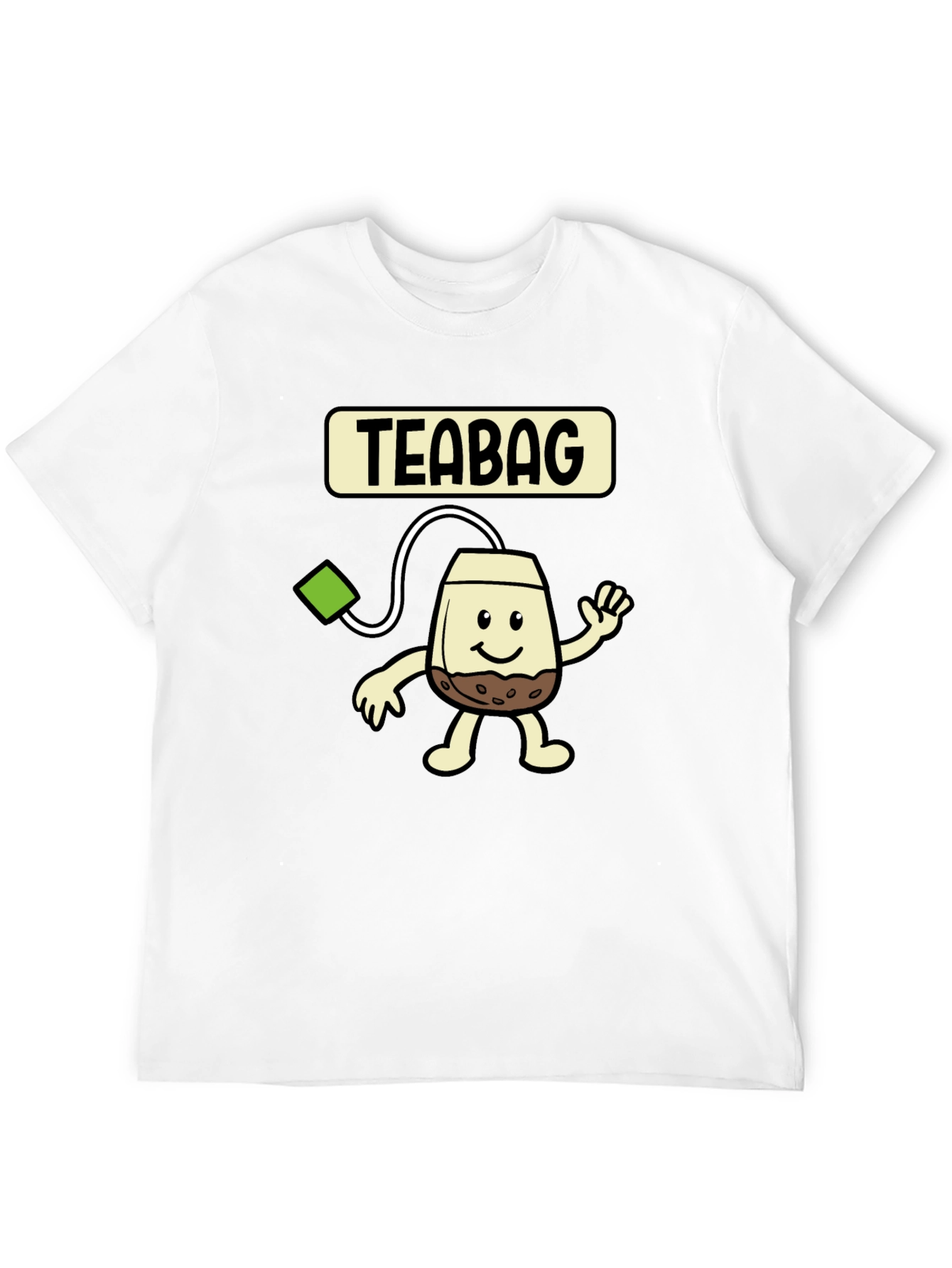 Funny Teabag Cartoon Graphic T-Shirt