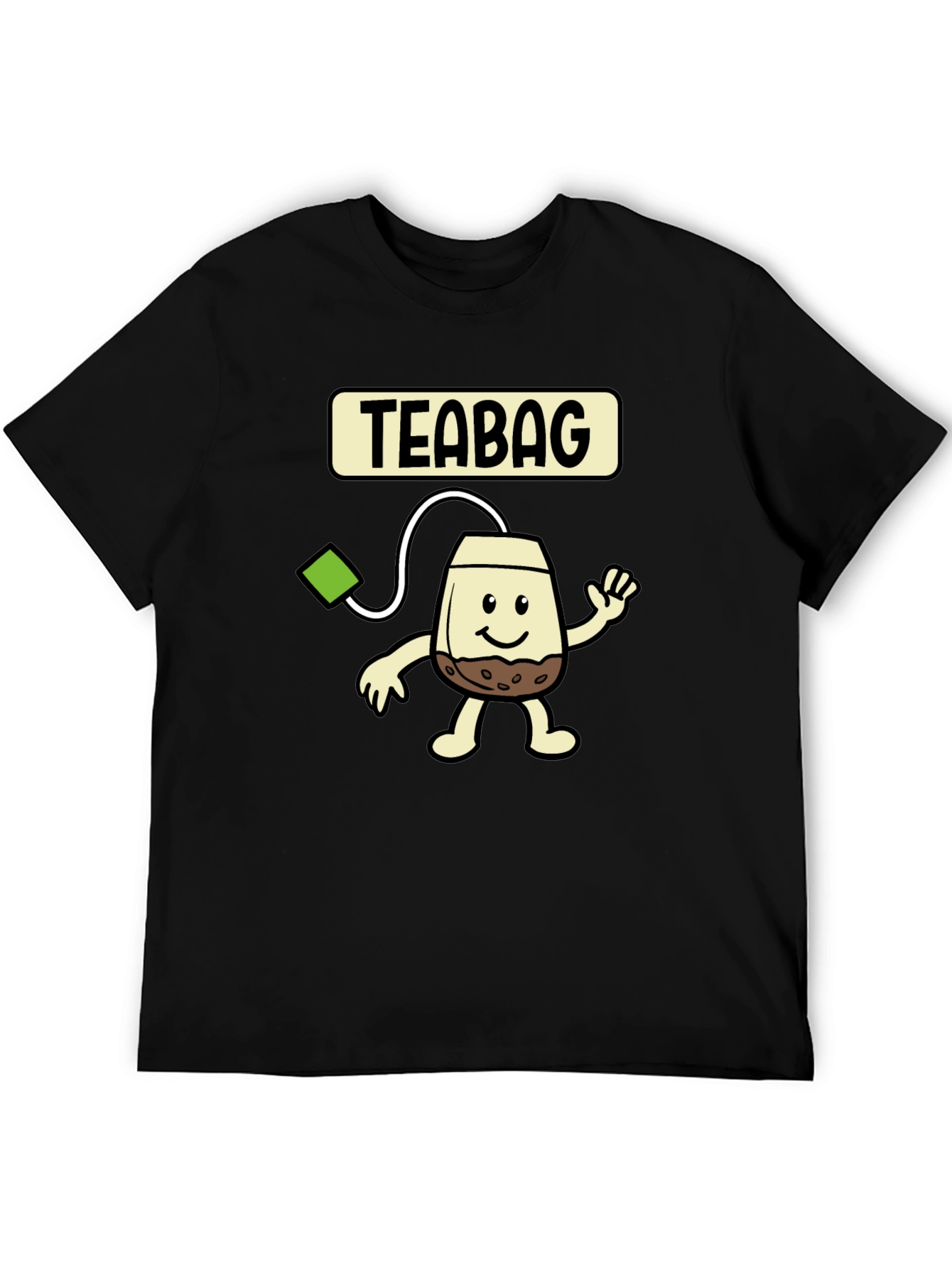 Funny Teabag Cartoon Graphic T-Shirt