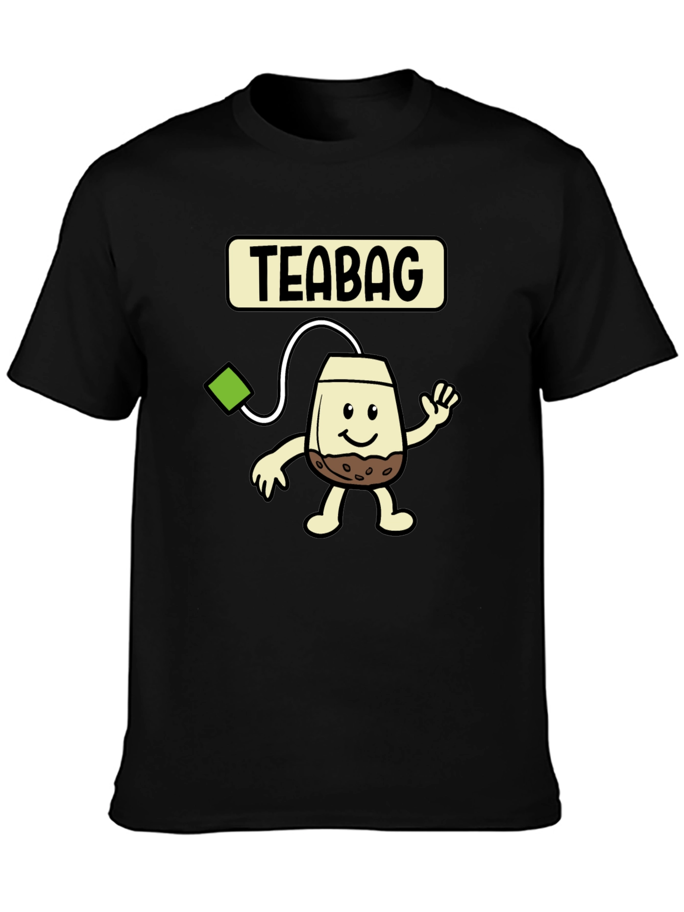 Funny Teabag Cartoon Graphic T-Shirt