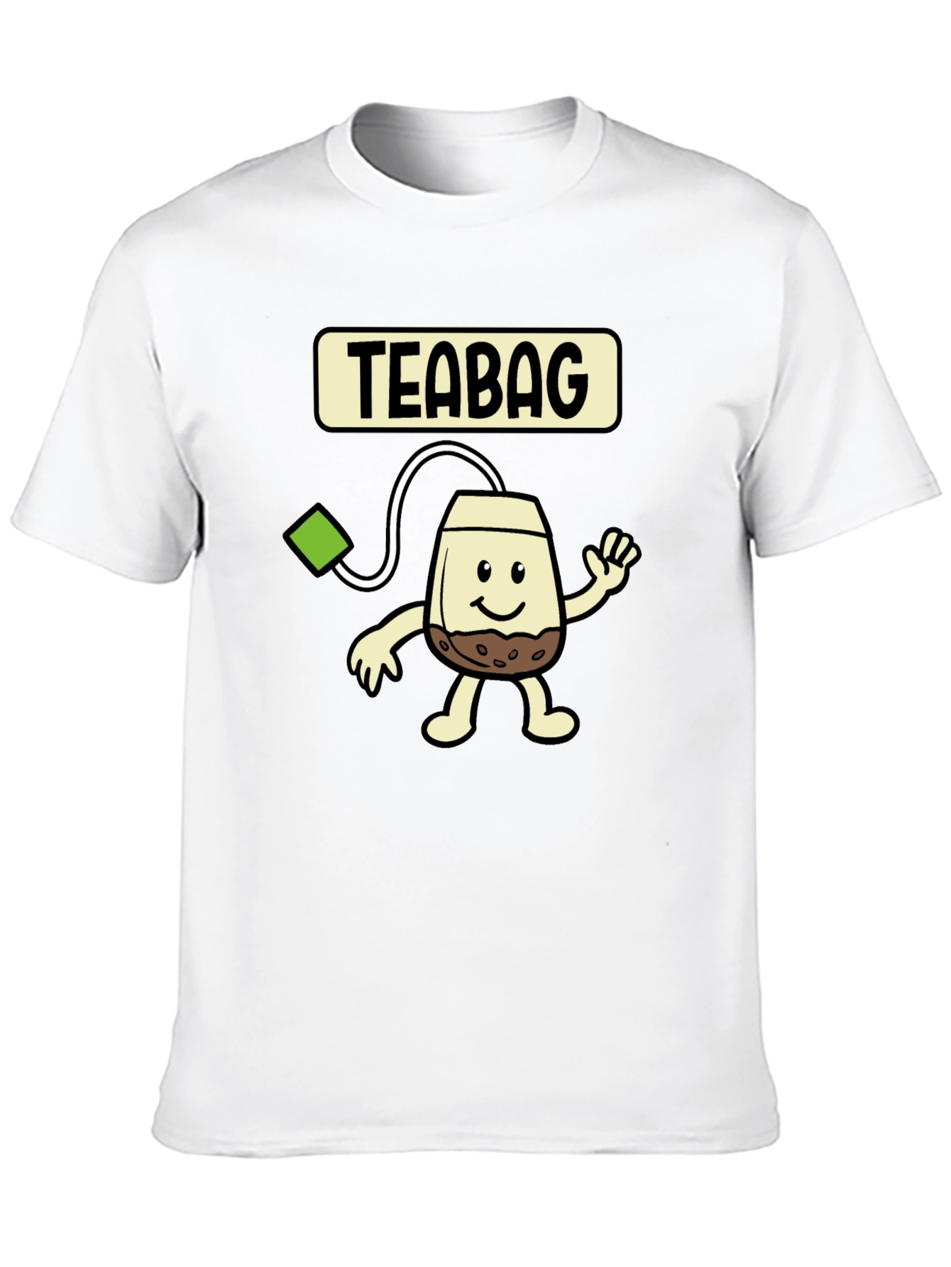 Funny Teabag Cartoon Graphic T-Shirt