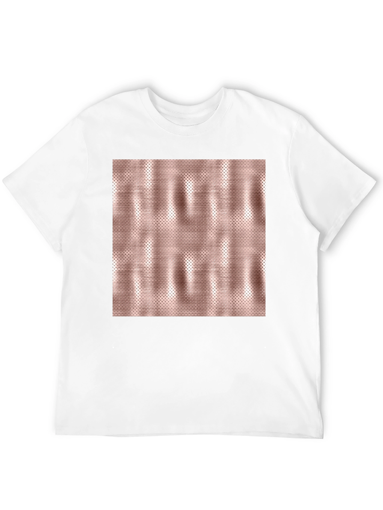 Unique Metallic Pattern Tee - Stylish Casual Wear