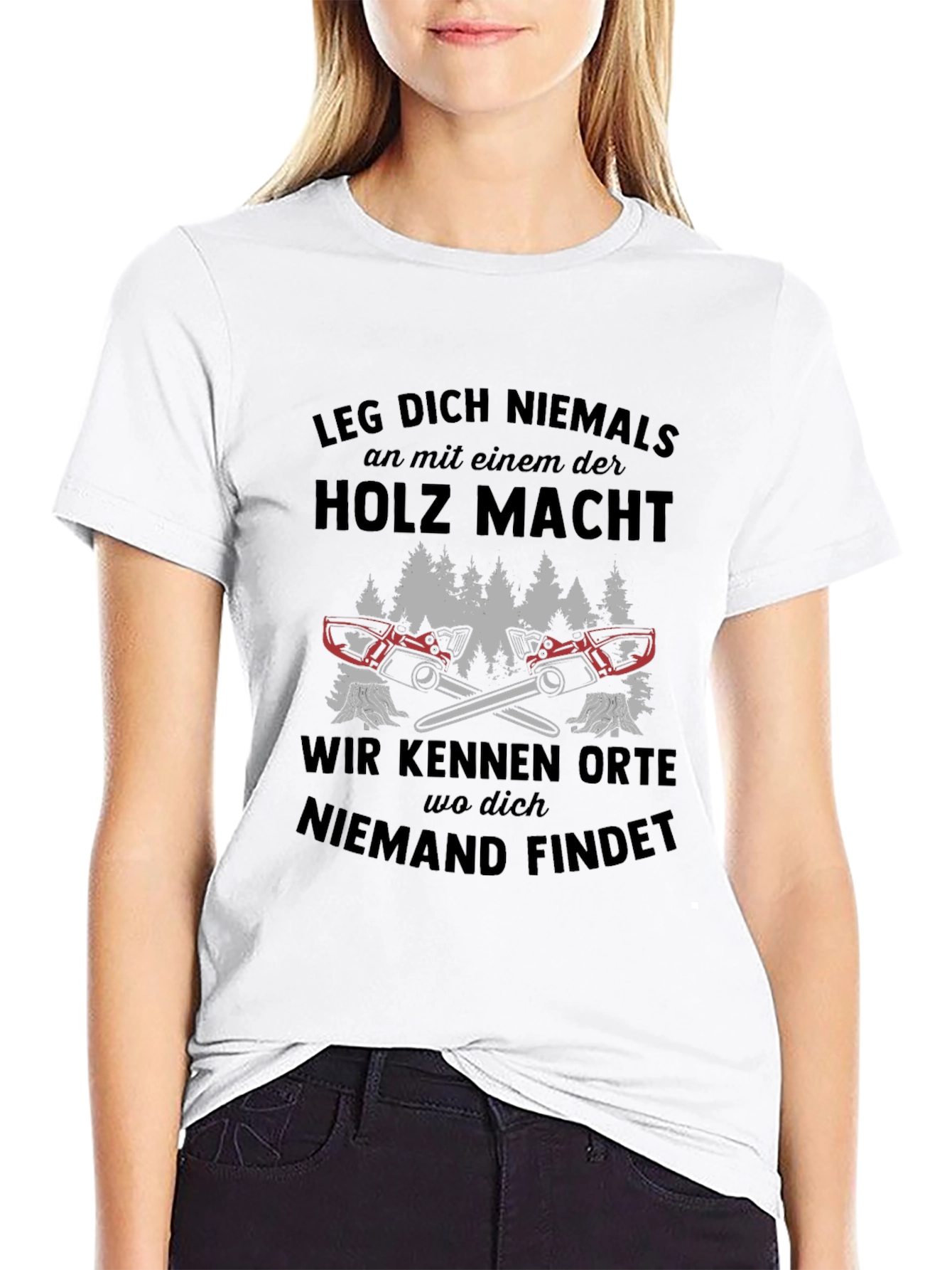 Leg Dich Niemals T-Shirt - Lumberjack Style