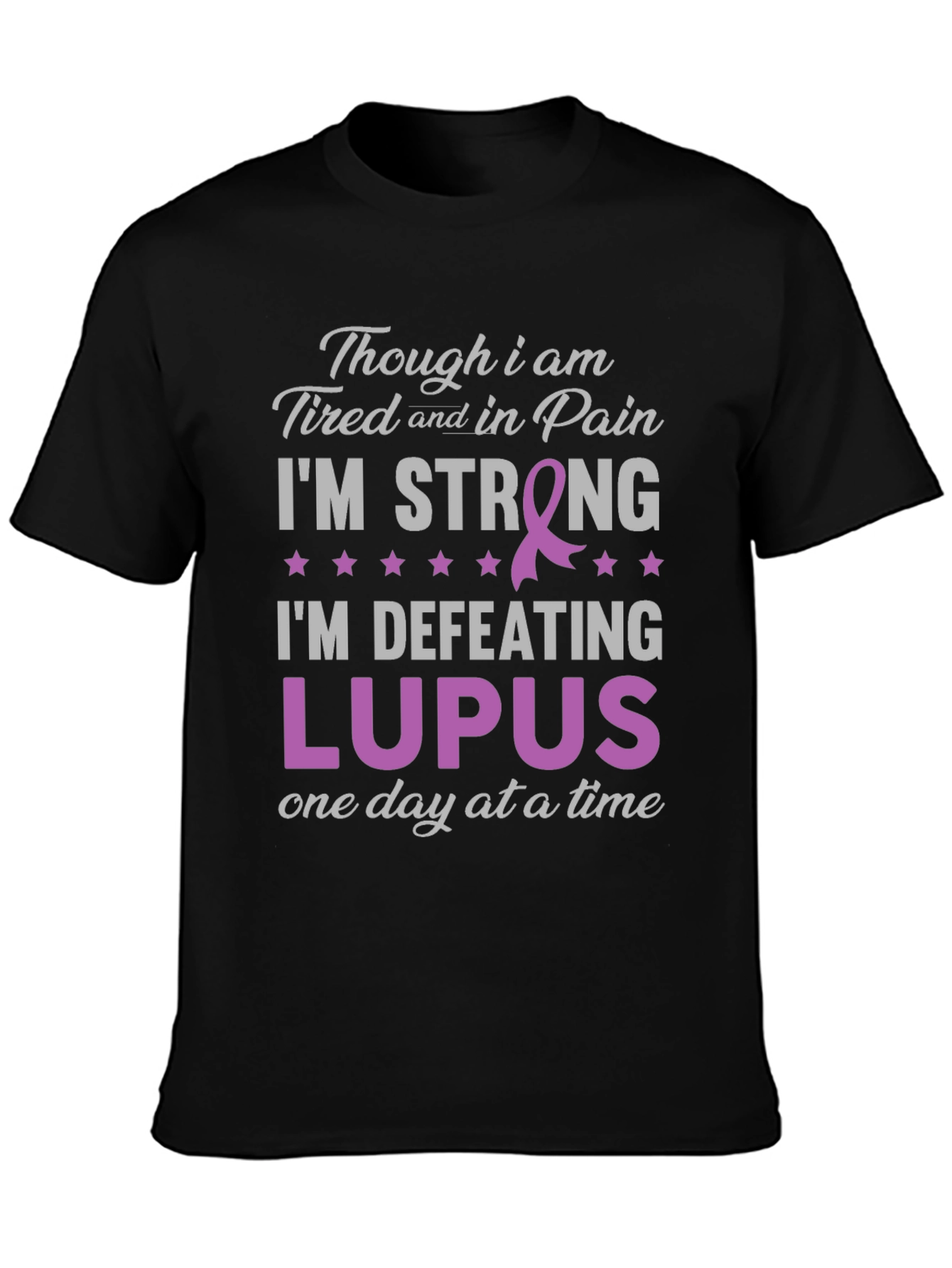 Lupus Awareness T-Shirt: Im Strong Defeating Lupus
