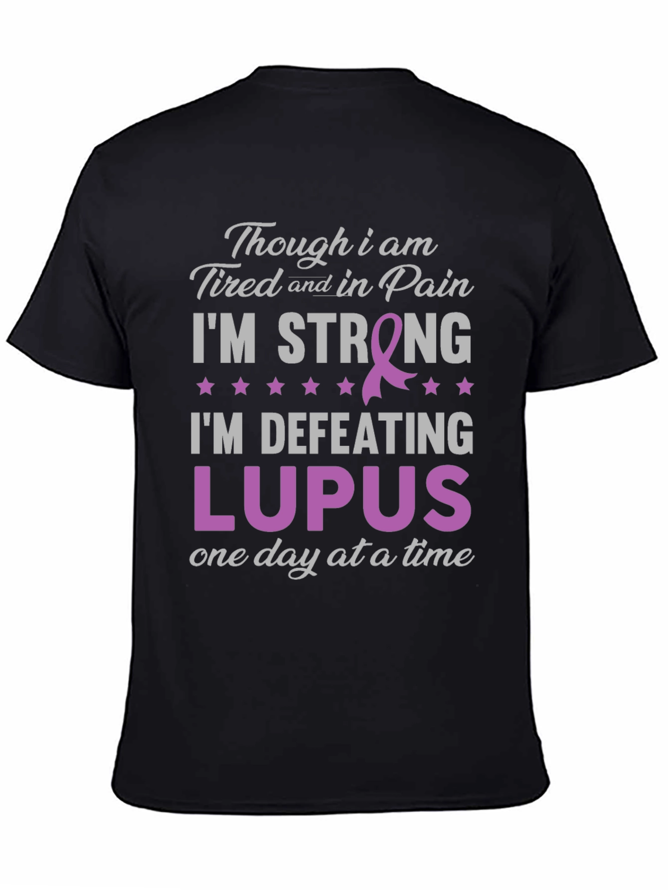Lupus Awareness T-Shirt: Im Strong Defeating Lupus