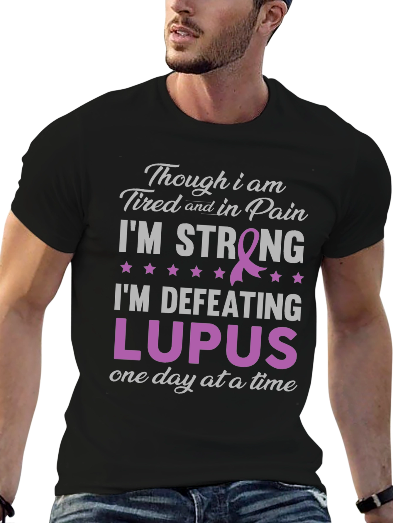 Lupus Awareness T-Shirt: Im Strong Defeating Lupus
