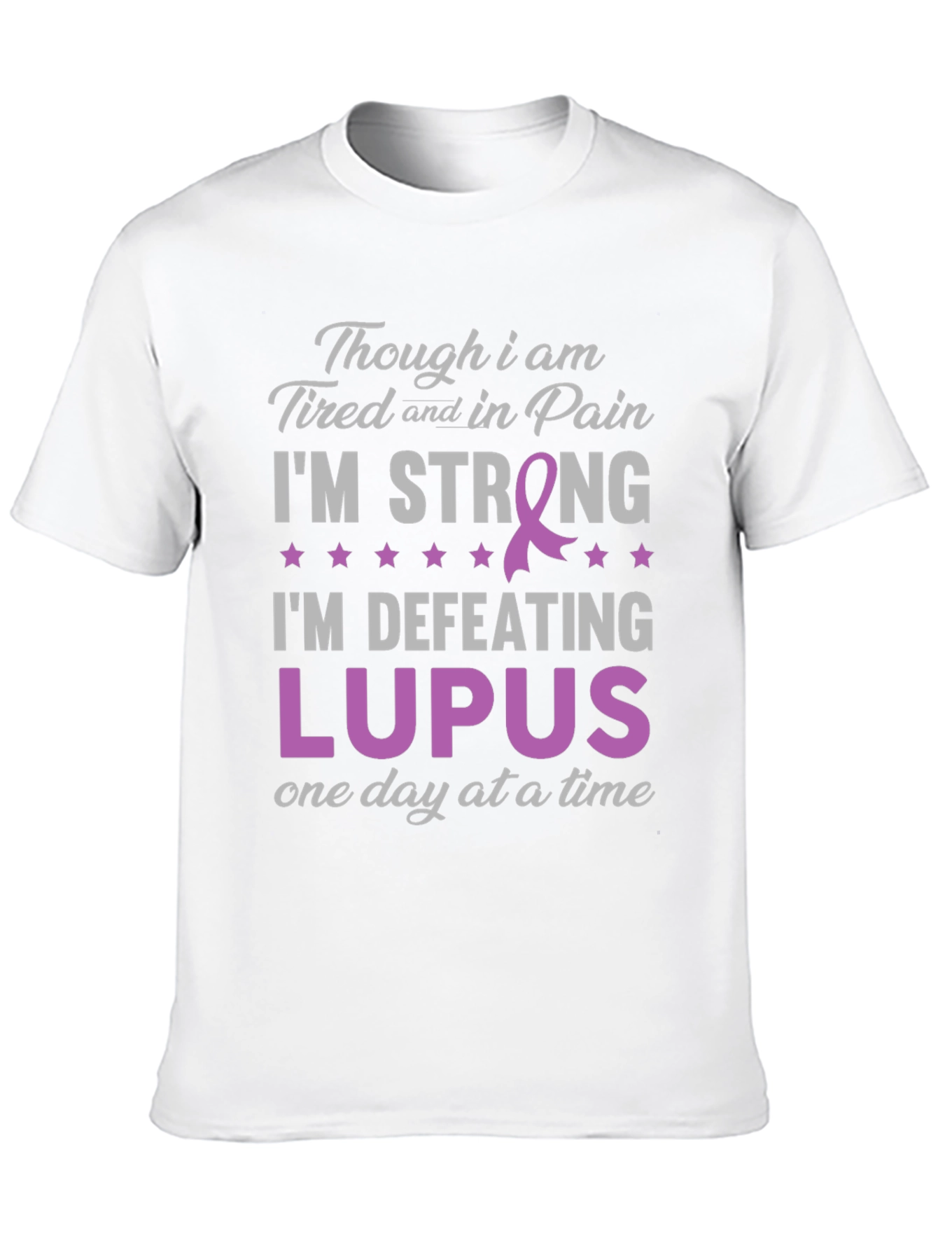 Lupus Awareness T-Shirt: Im Strong Defeating Lupus