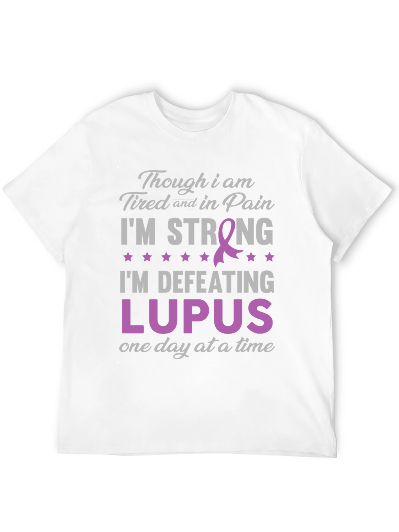 Lupus Awareness T-Shirt: Im Strong Defeating Lupus