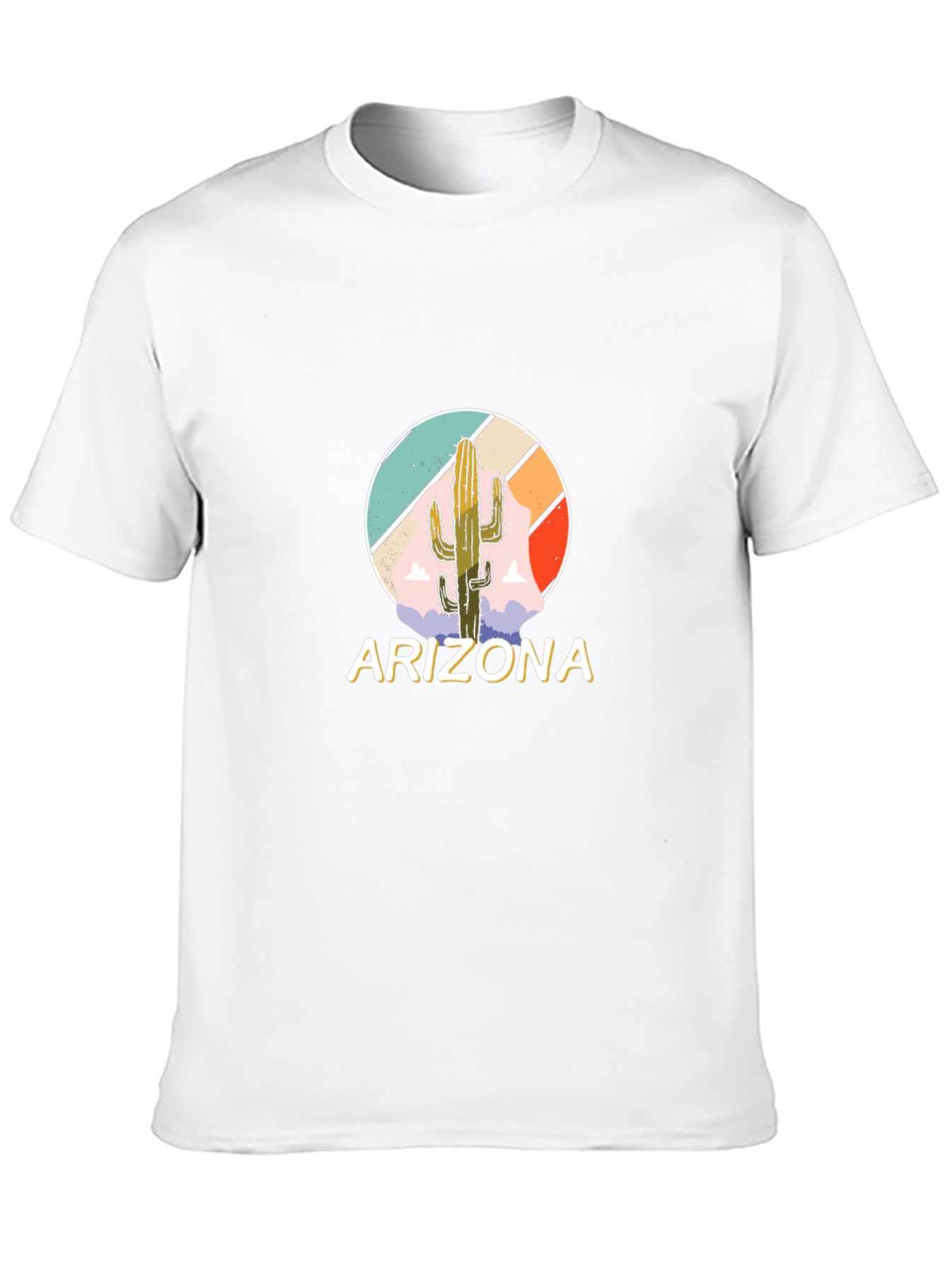 Arizona Cactus Graphic Tee - Mens Black T-Shirt