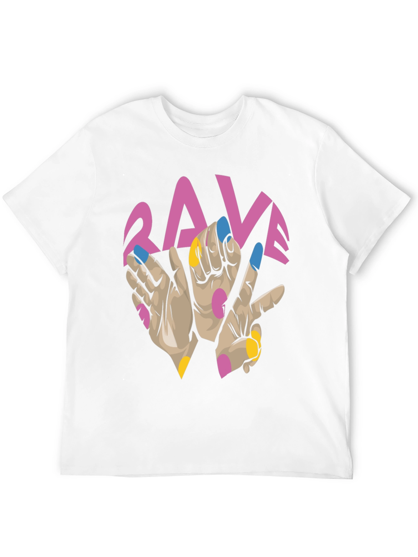 Rave Hand Graphic Black T-Shirt