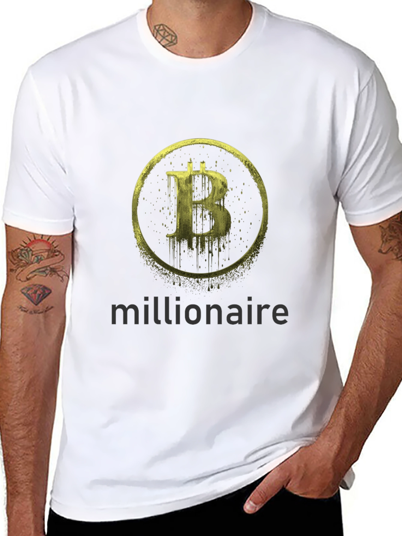 Bitcoin Millionaire Graphic Tee - Black
