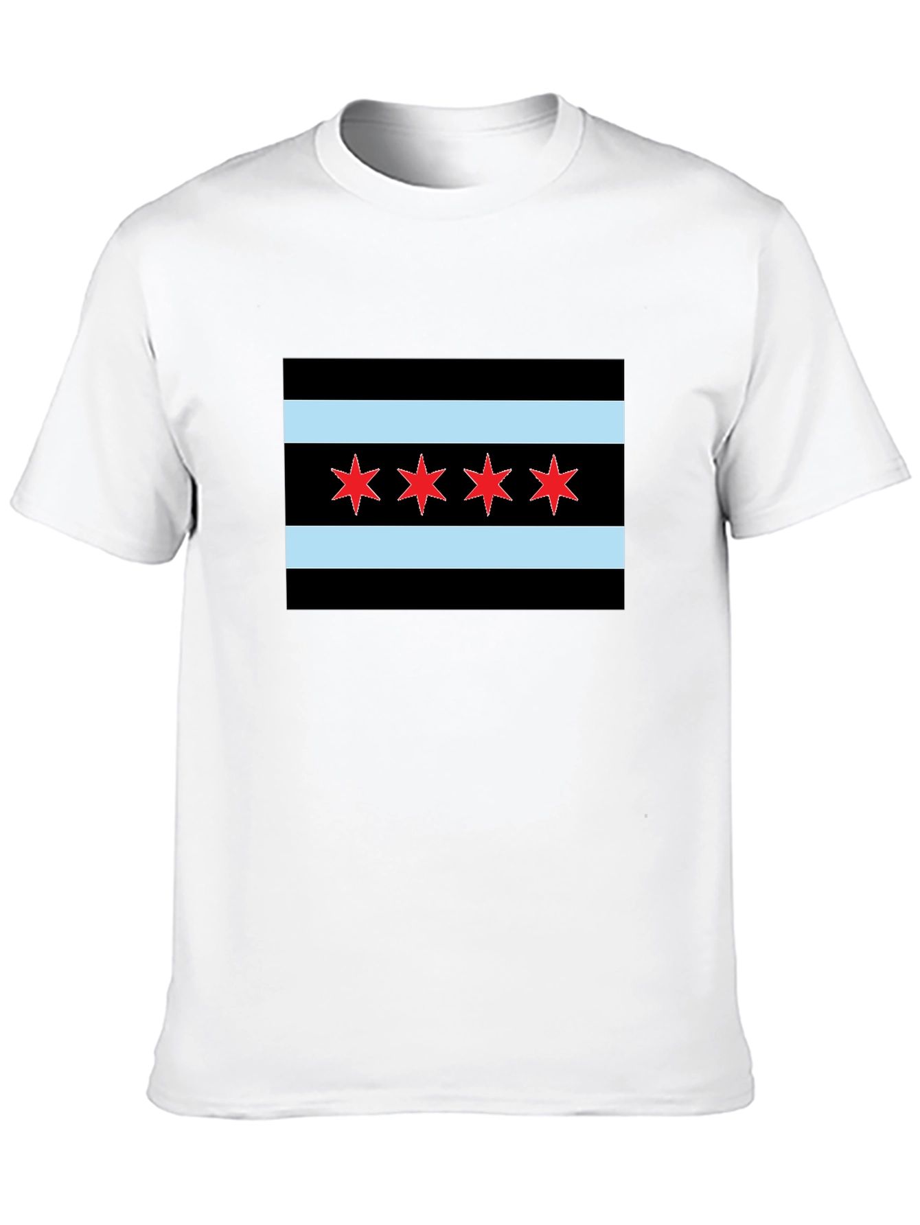 Chicago Flag Graphic Tee - Classic Style