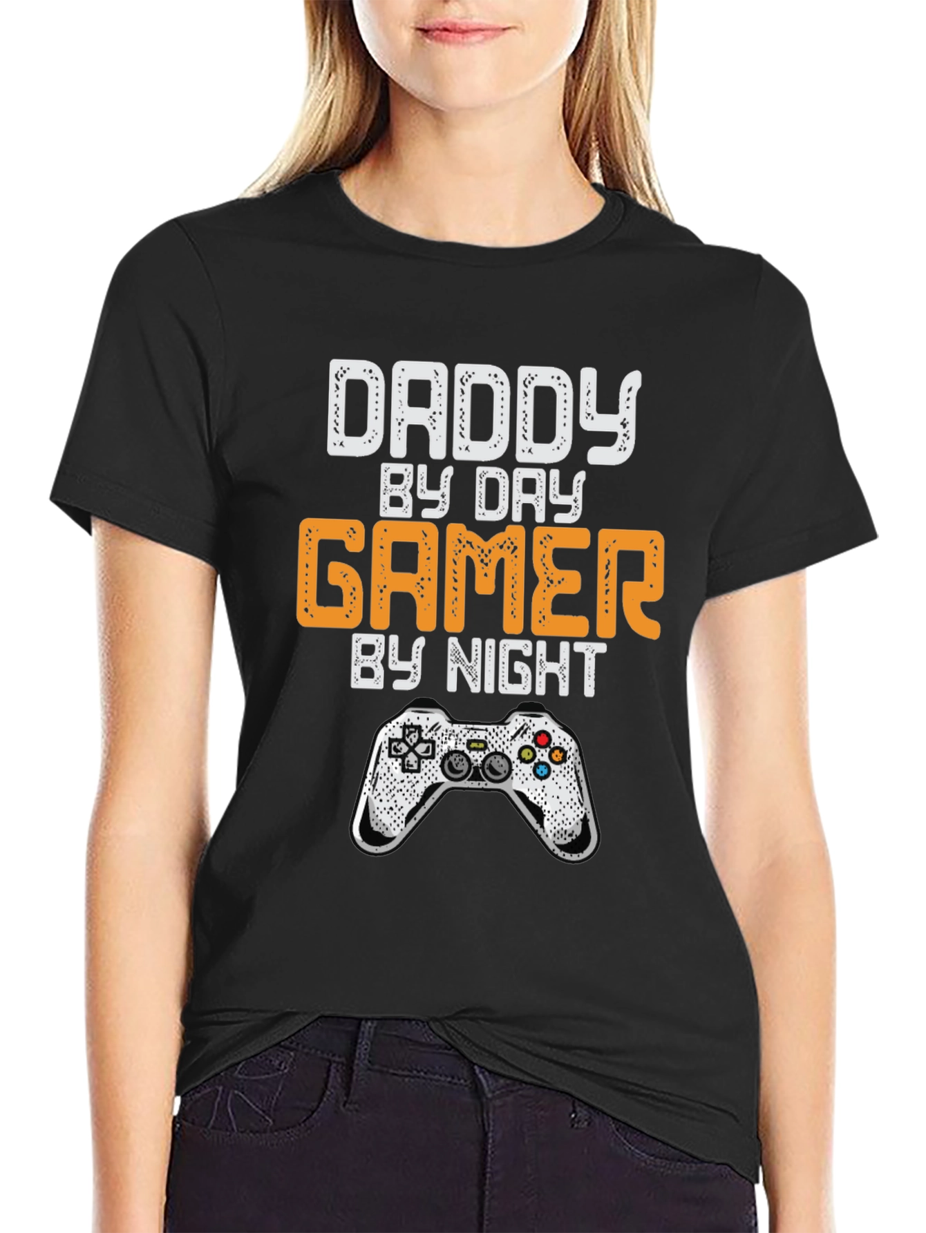 Daddy by Day Gamer by Night Graphic T-Shirt