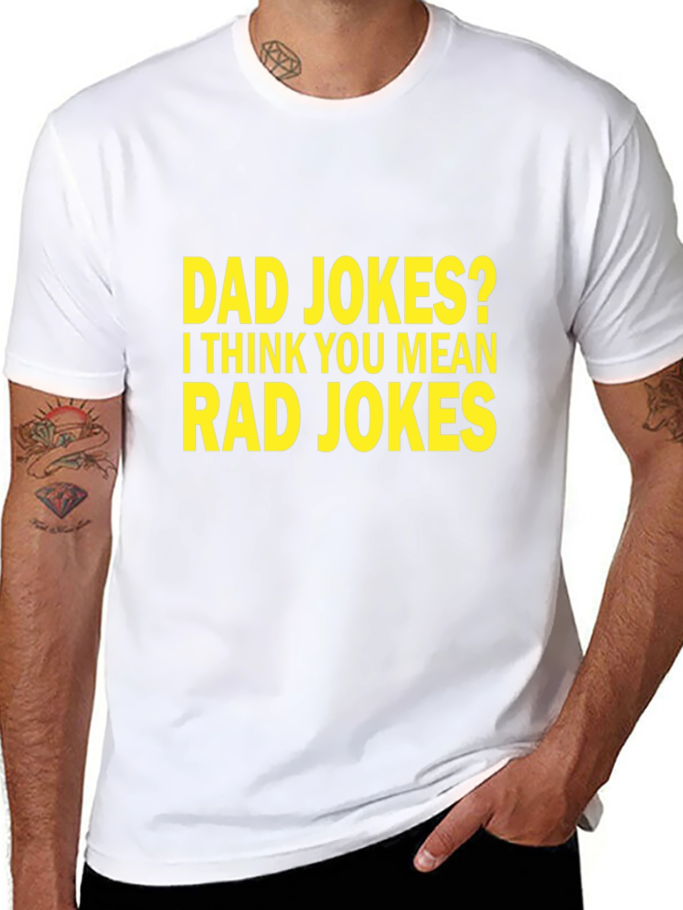 Dad Jokes? Rad Jokes! Mens Graphic Tee