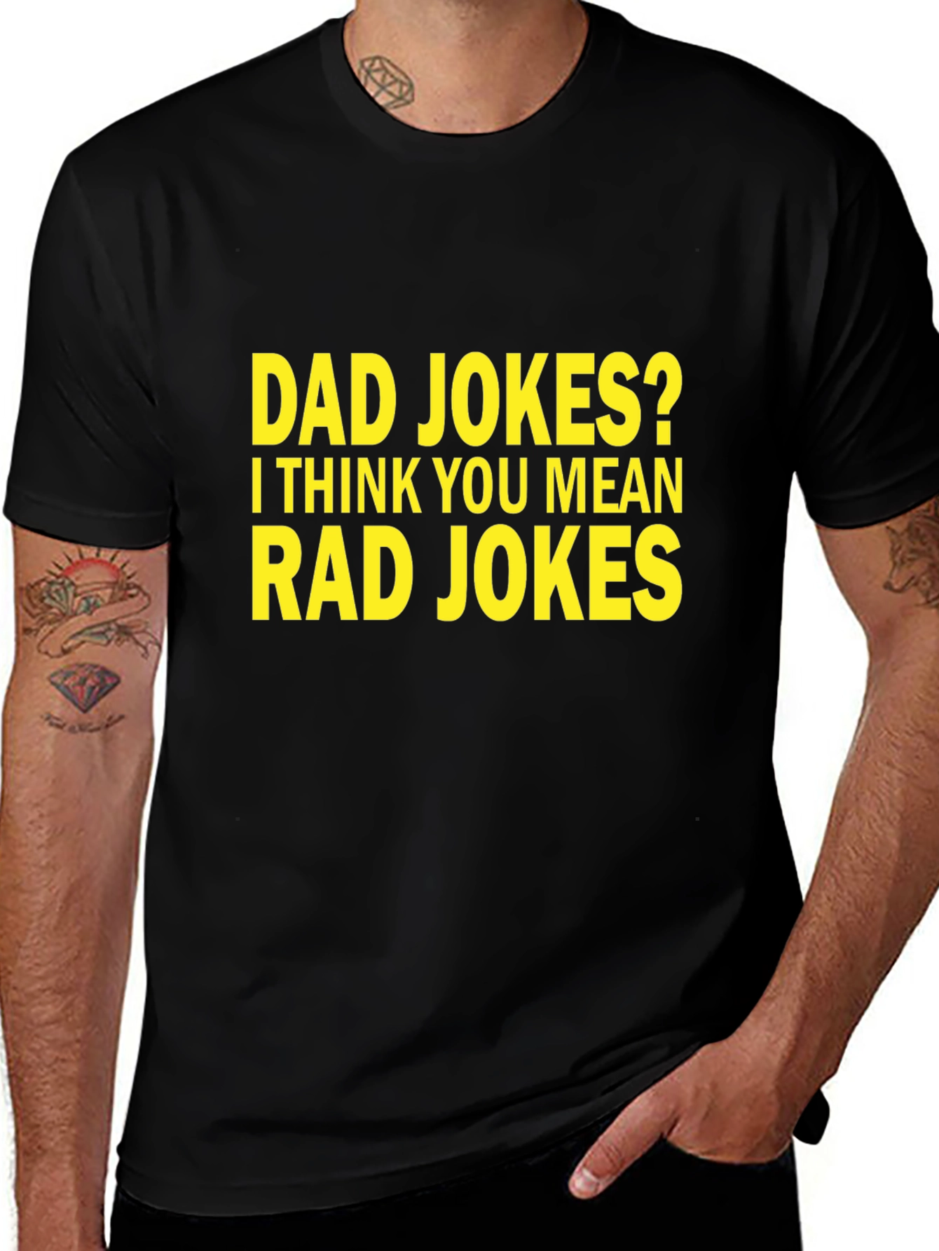 Dad Jokes? Rad Jokes! Mens Graphic Tee