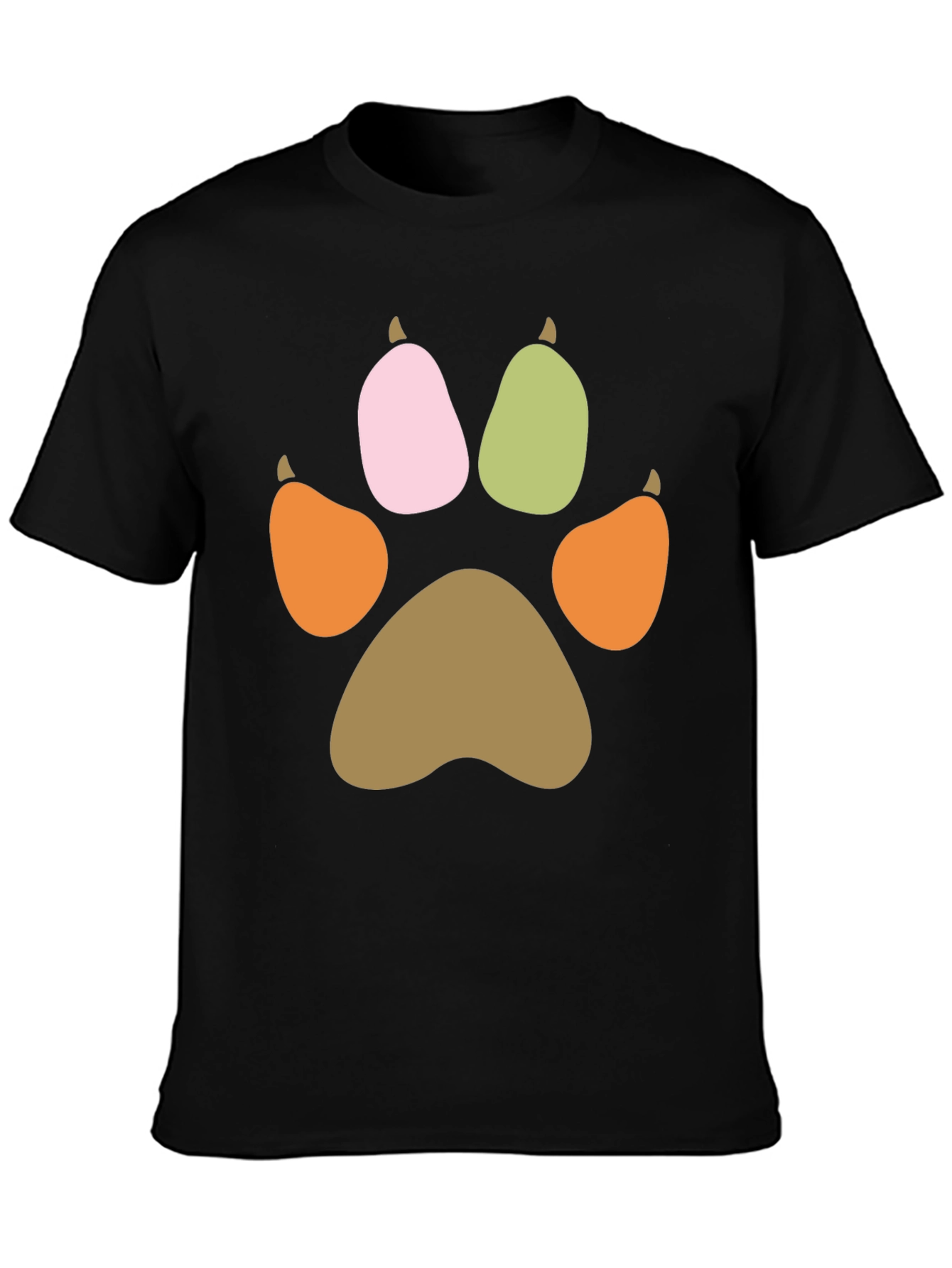 Paw Print Graphic T-Shirt - Casual Comfort