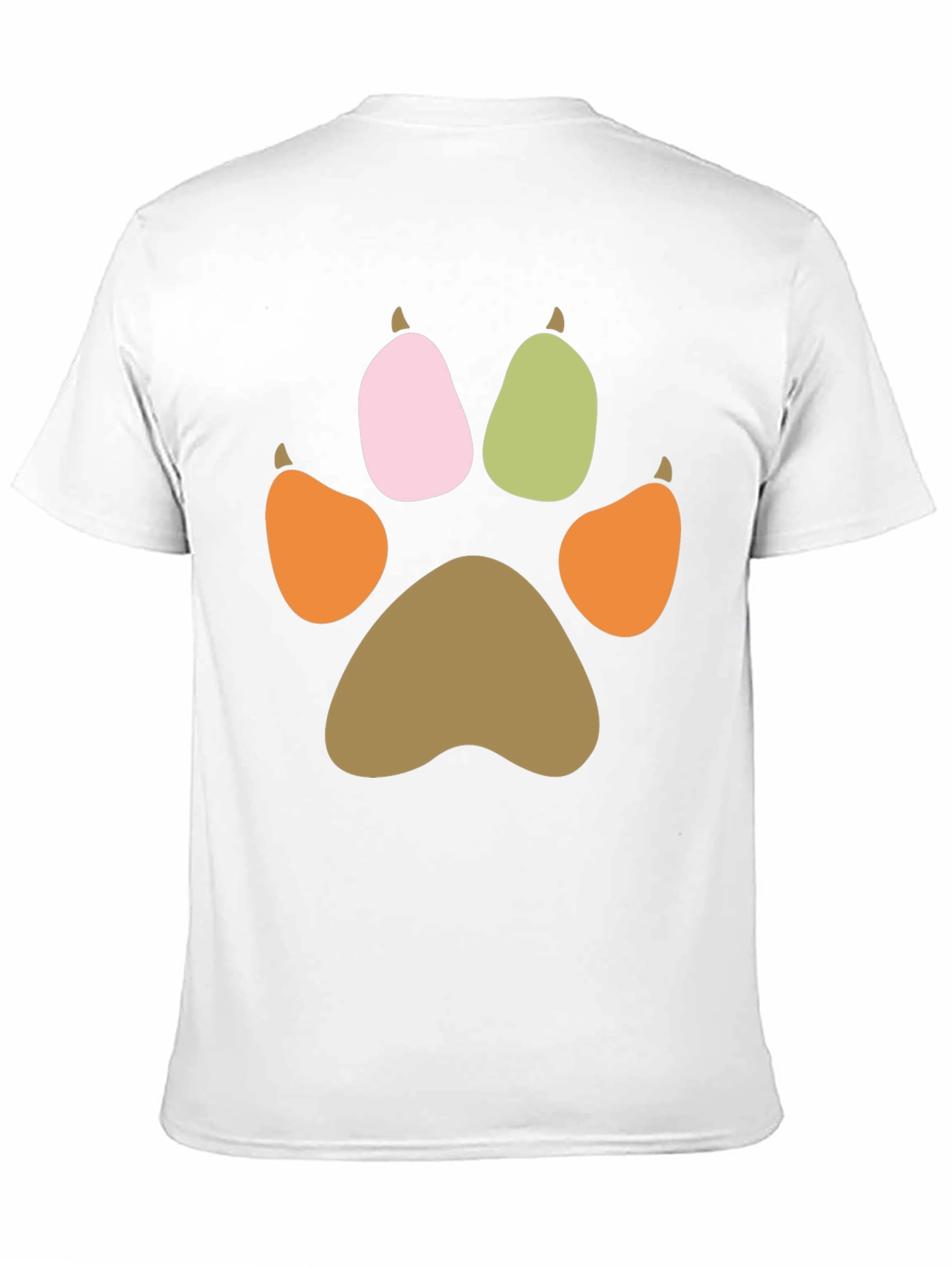 Paw Print Graphic T-Shirt - Casual Comfort