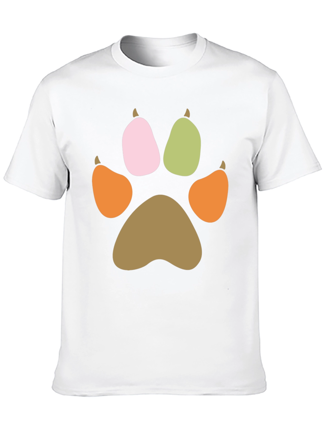 Paw Print Graphic T-Shirt - Casual Comfort