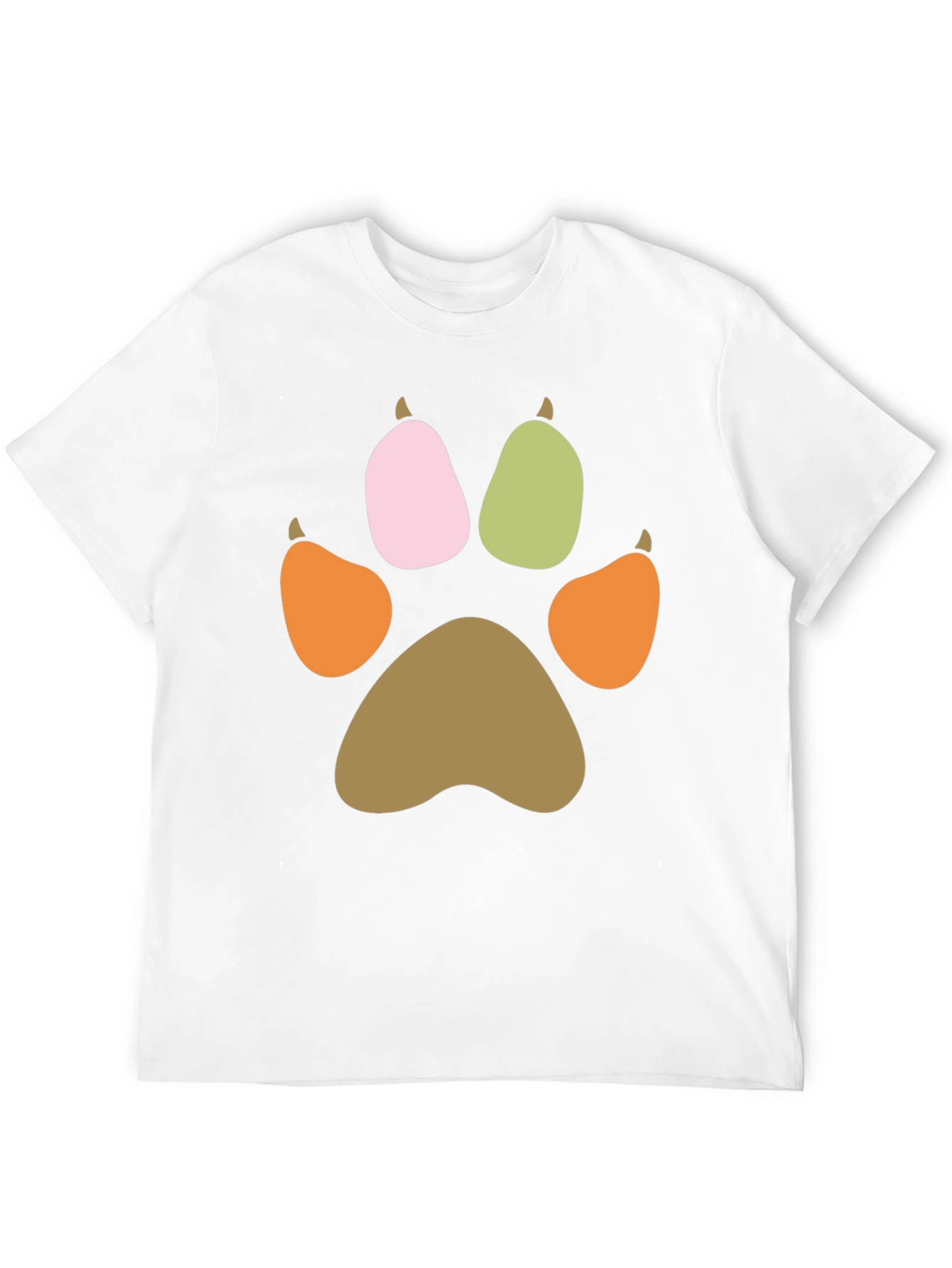 Paw Print Graphic T-Shirt - Casual Comfort