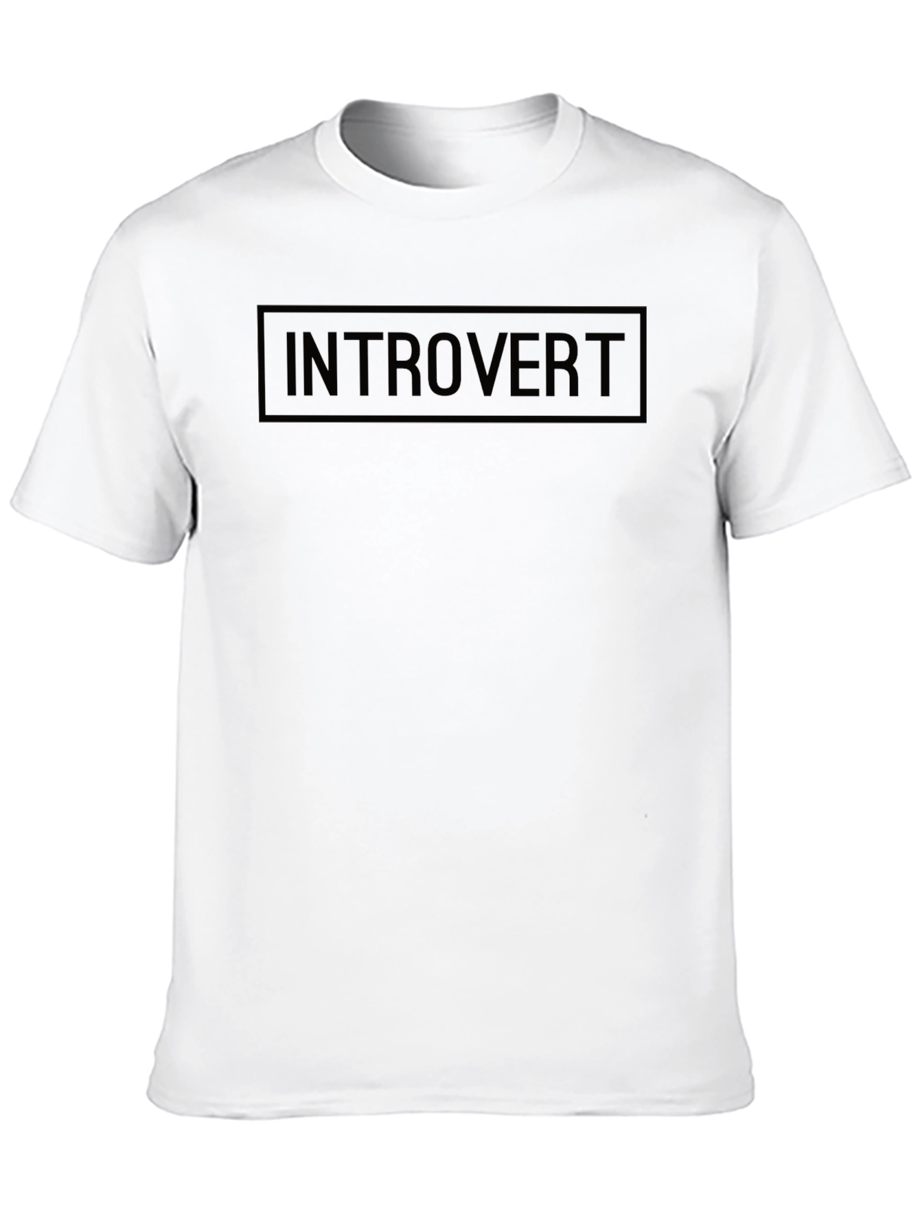 Introvert Graphic Tee - Classic Black Cotton Comfort